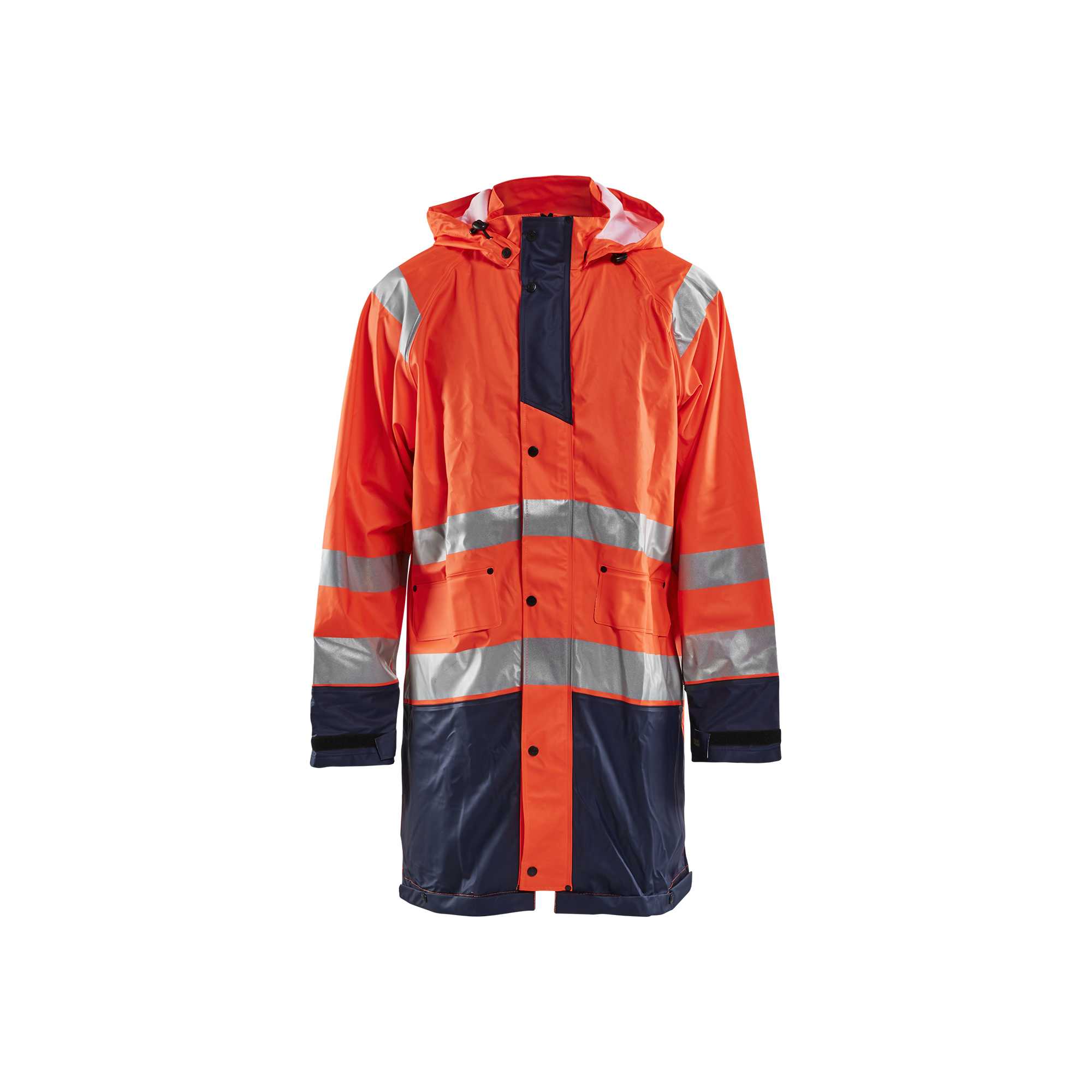 BLAKLADER 43242000 Rain Jacket Hi Vis LEVEL 1 Hi Vis Reflective Rain Jacket MEN - Waterproof