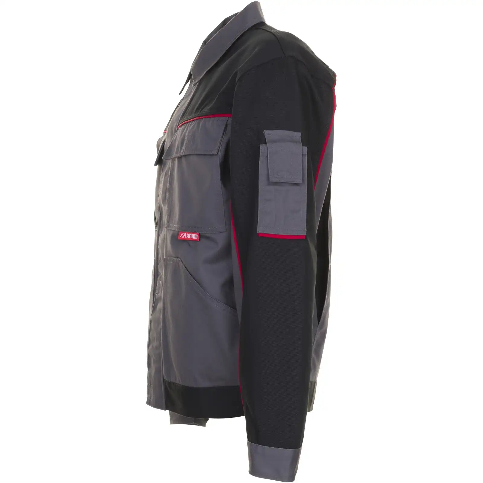 Planam Highline Bundjacke schiefer/schwarz/rot 102 schiefer/schwarz/rot - Produktbild ohne Model