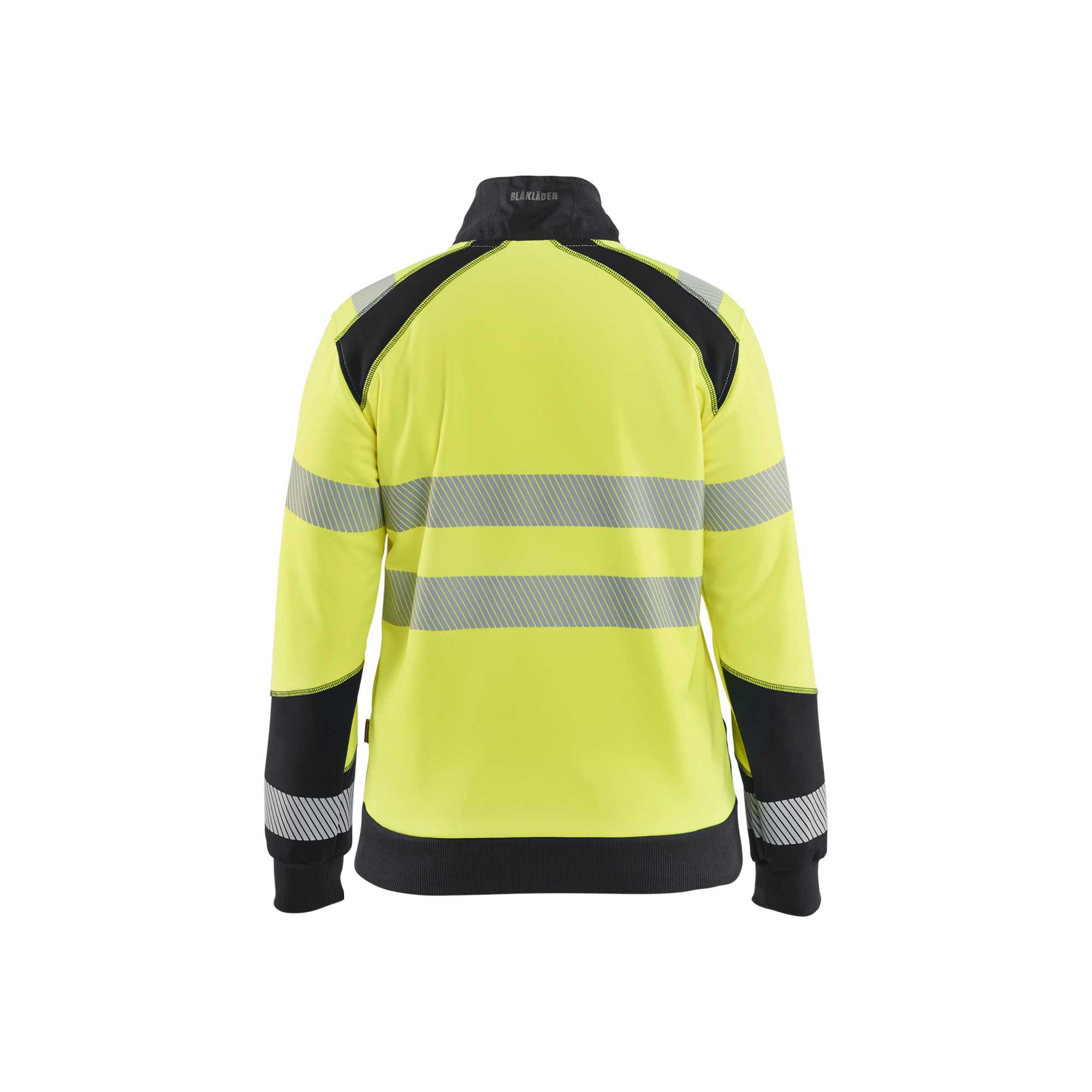 BLAKLADER 35082528 Hi Vis Reflective Half-zip Work Sweatshirt WOMEN - Brushed Inside