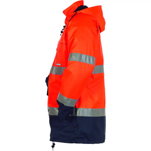 Planam Warnschutz Parka orange/marine S orange/marine - Produktbild ohne Model