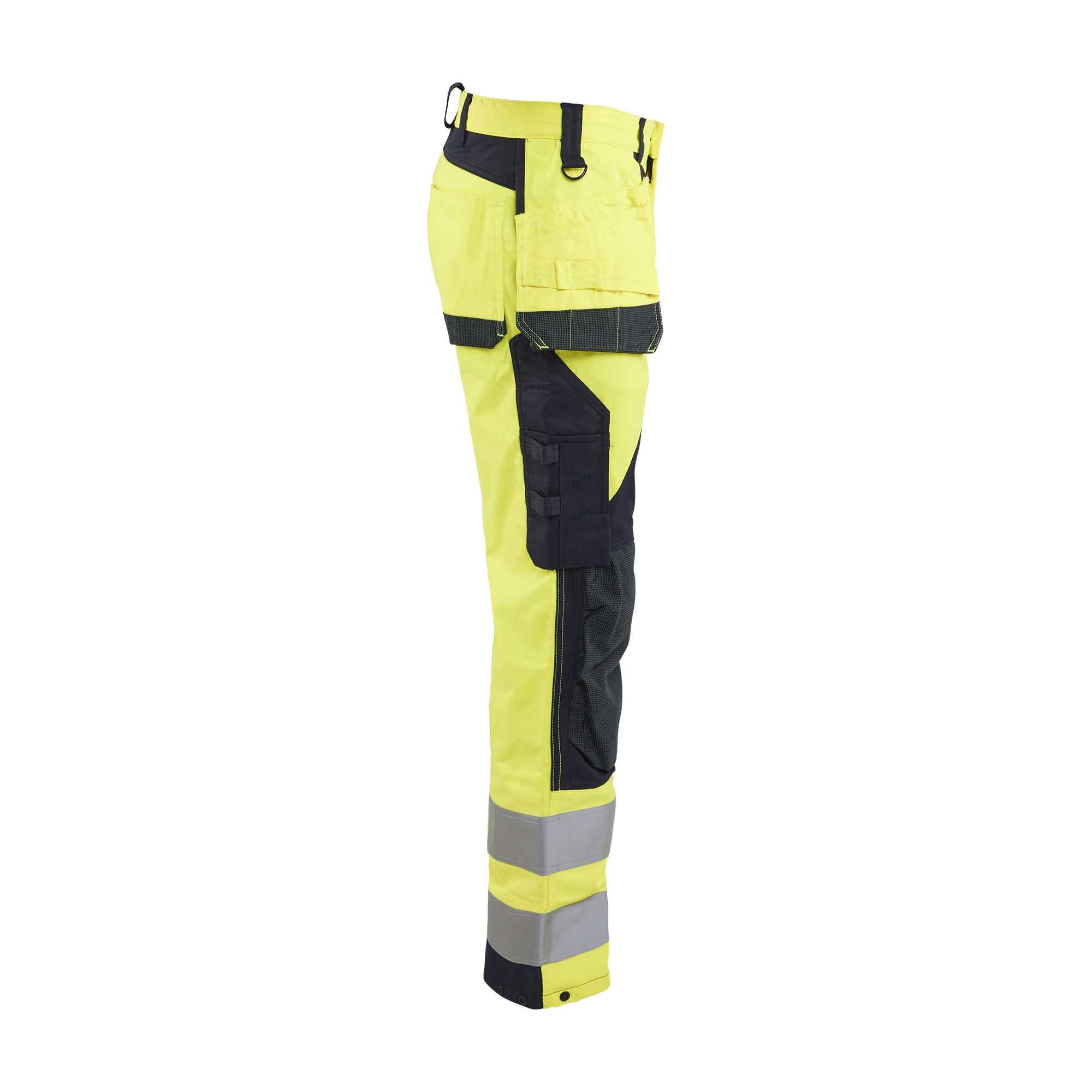 BLAKLADER 15891512 Multinorm Inherent trousers Hi Vis Reflective Work Trousers Men - ripstop fabric