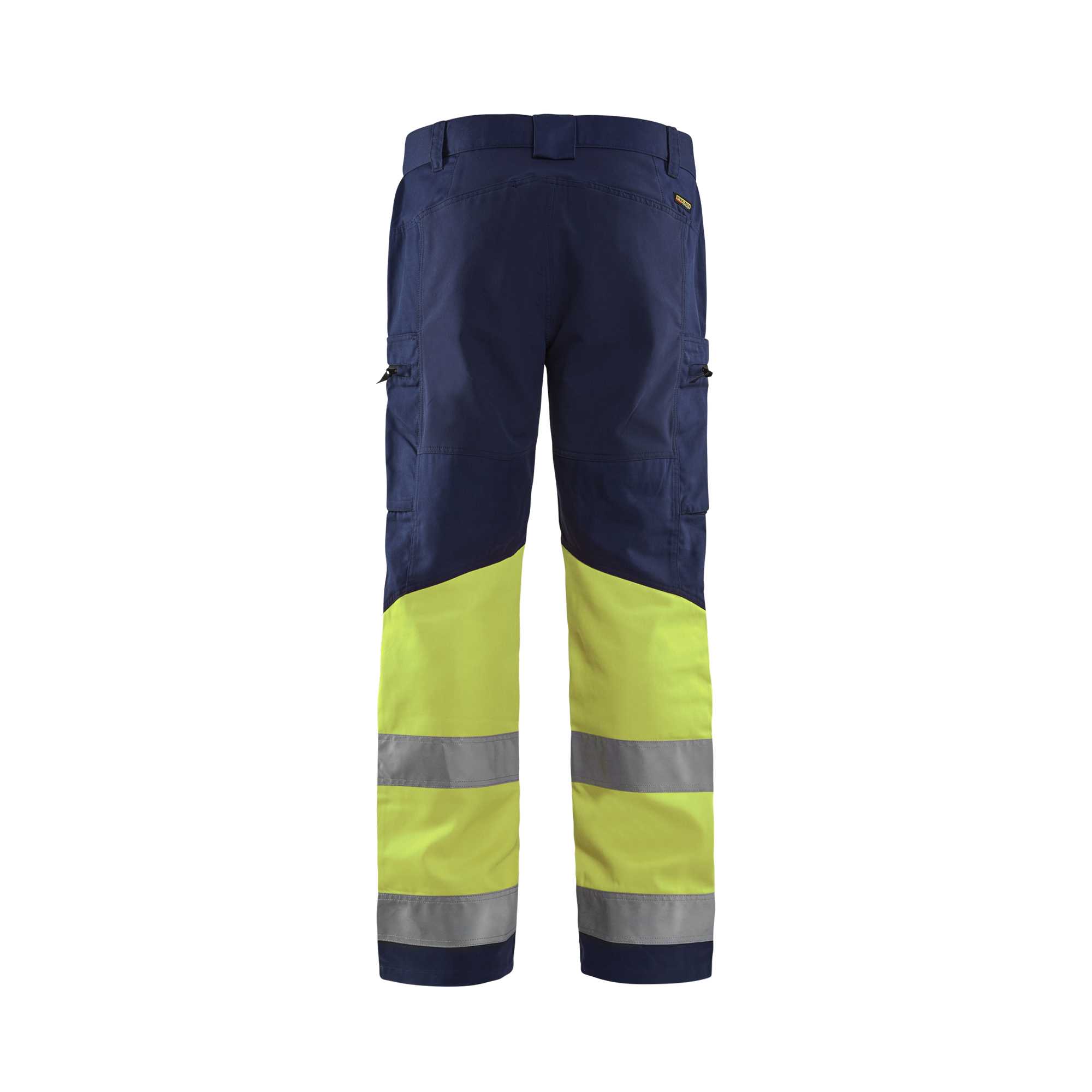 BLAKLADER 15511811 | Hi Vis Trousers with Stretch Hi Vis Reflective Work Trousers Men - 65% Polyester