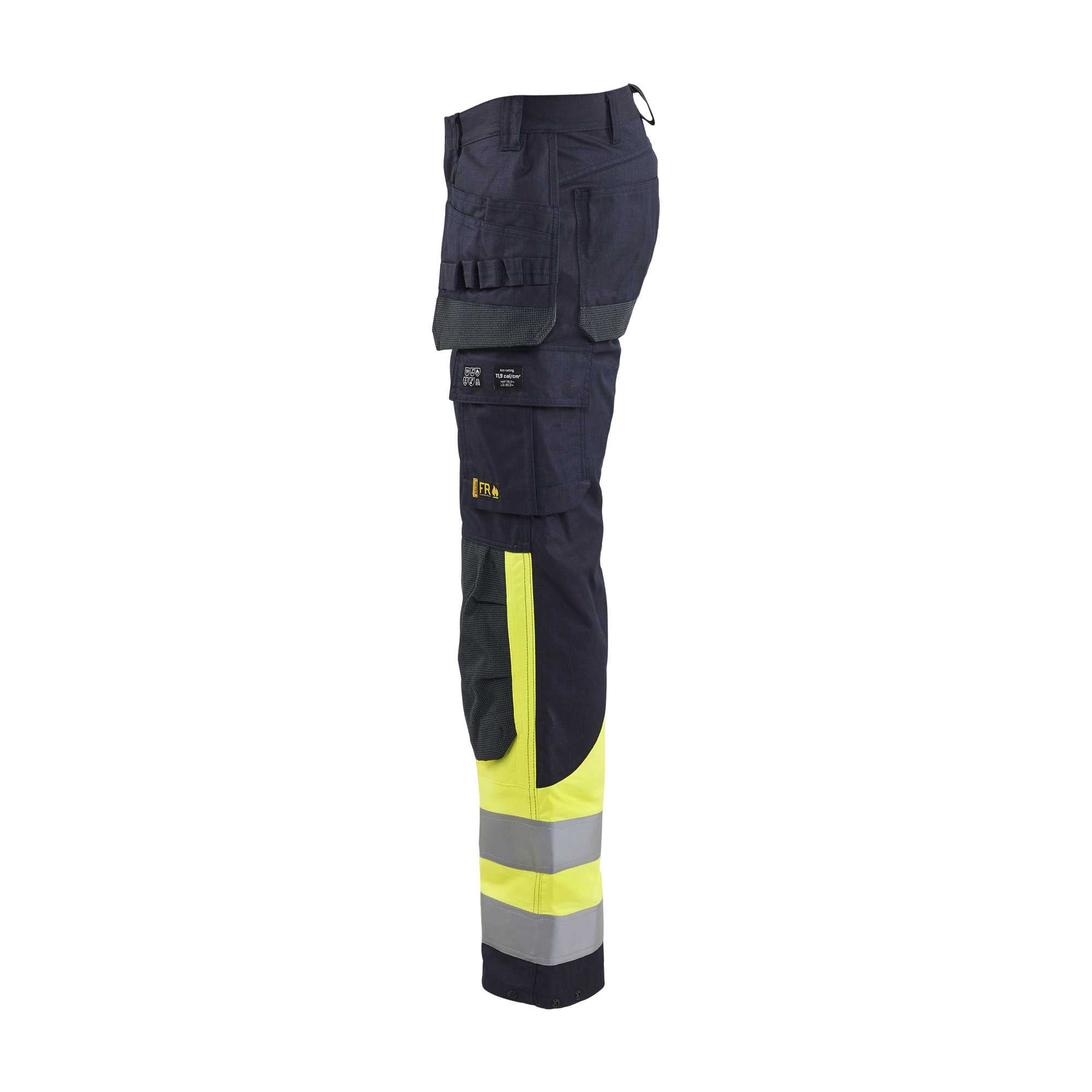 BLAKLADER 14891512 | Multinorm Inherent trousers Hi Vis Reflective Work Trousers Men - ripstop fabric