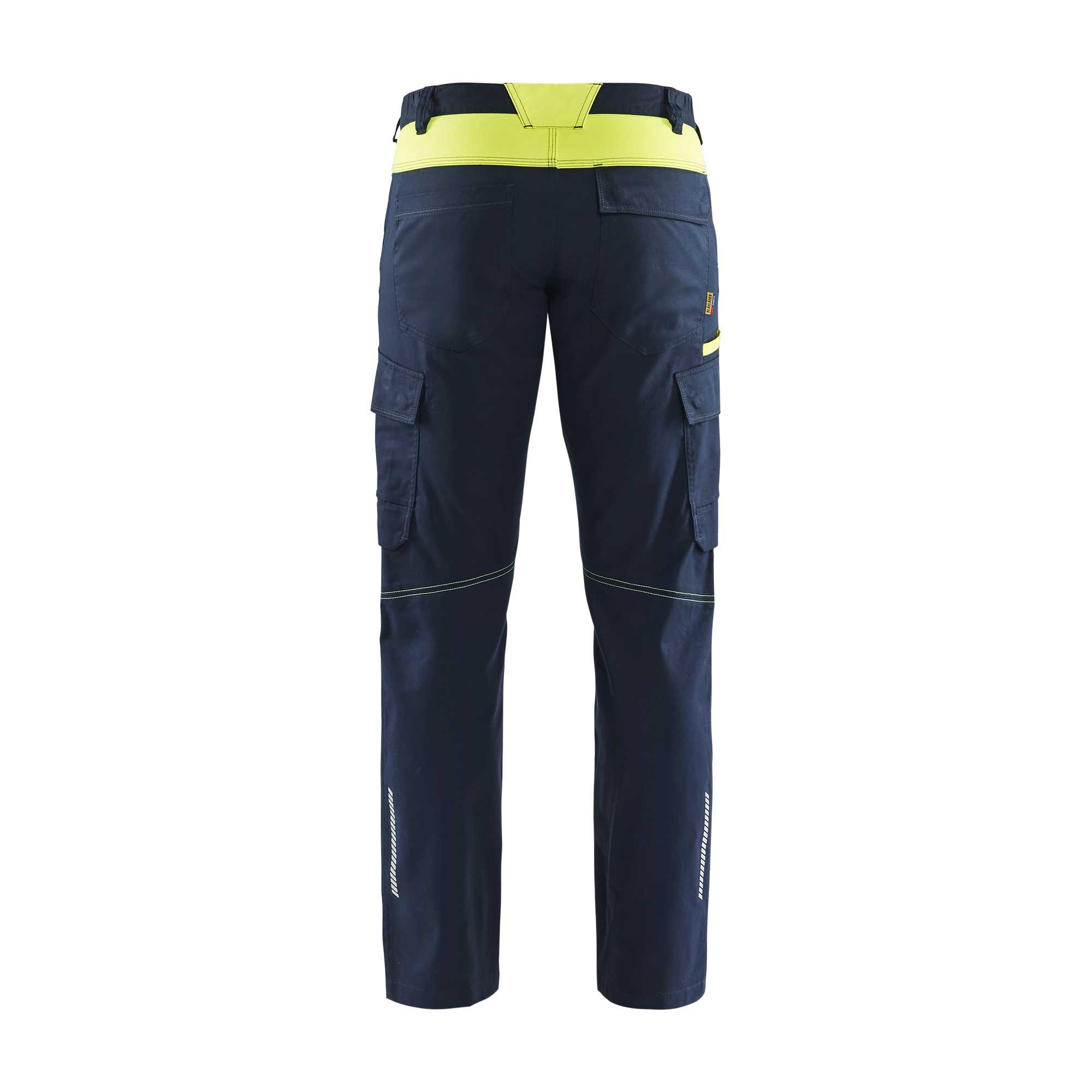 BLAKLADER 14441832 | Industry trousers stretch Hi Vis Reflective Work Trousers Men - twill fabric
