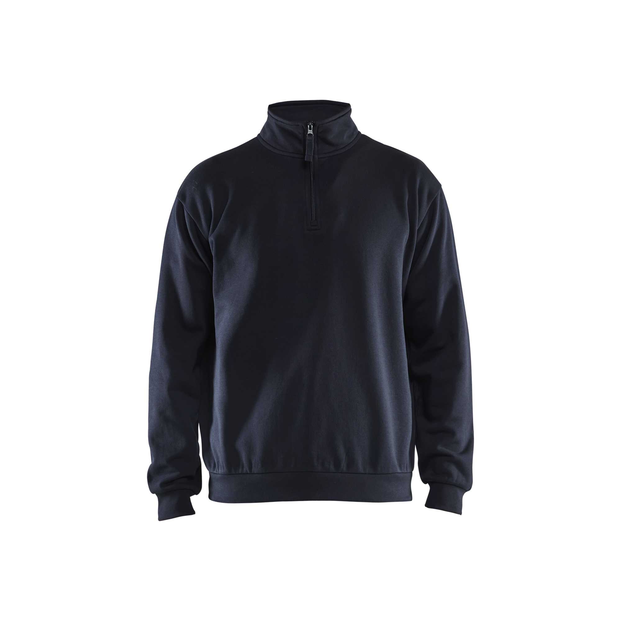 BLAKLADER 35871169 Sweatshirt Half Zip Half-zip Work Sweatshirt MEN - Brushed Fleece