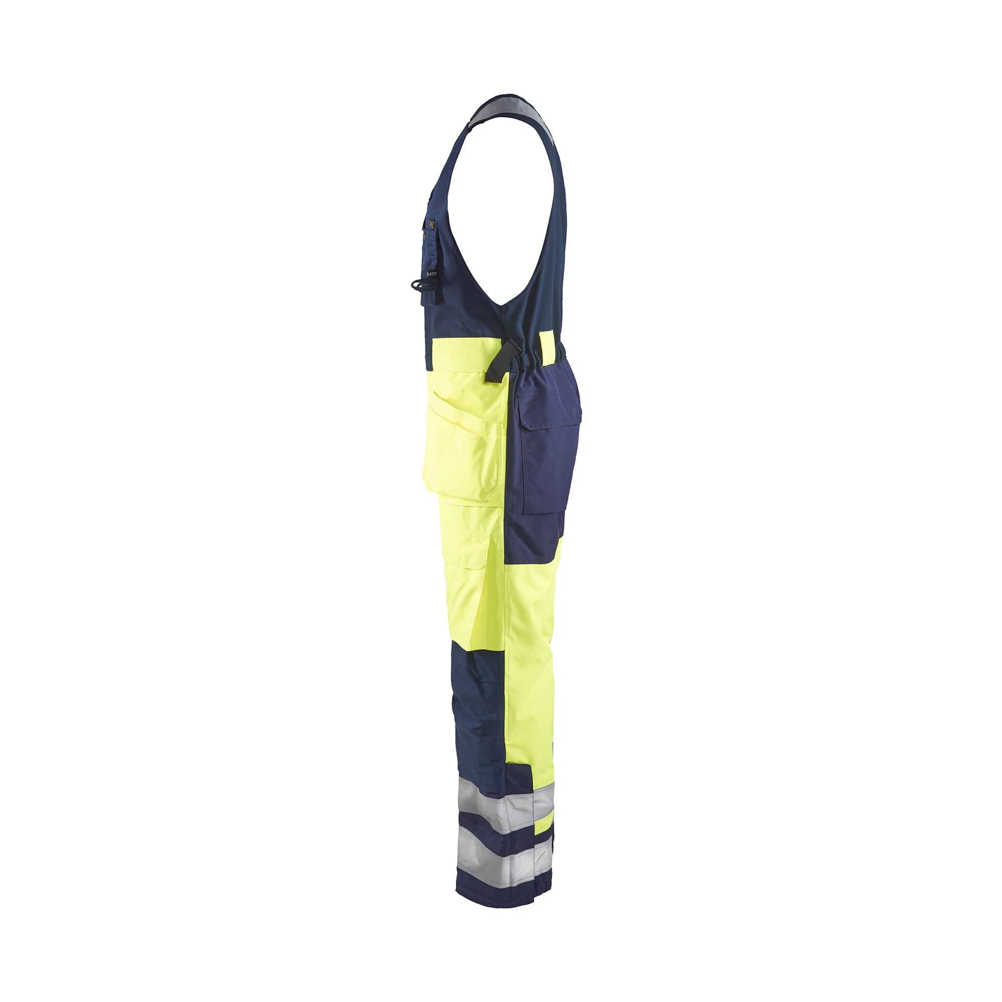BLAKLADER 85041977 Hi Vis Sleeveless Winter Overalls Hi Vis Reflective Work Overall Men - Waterproof