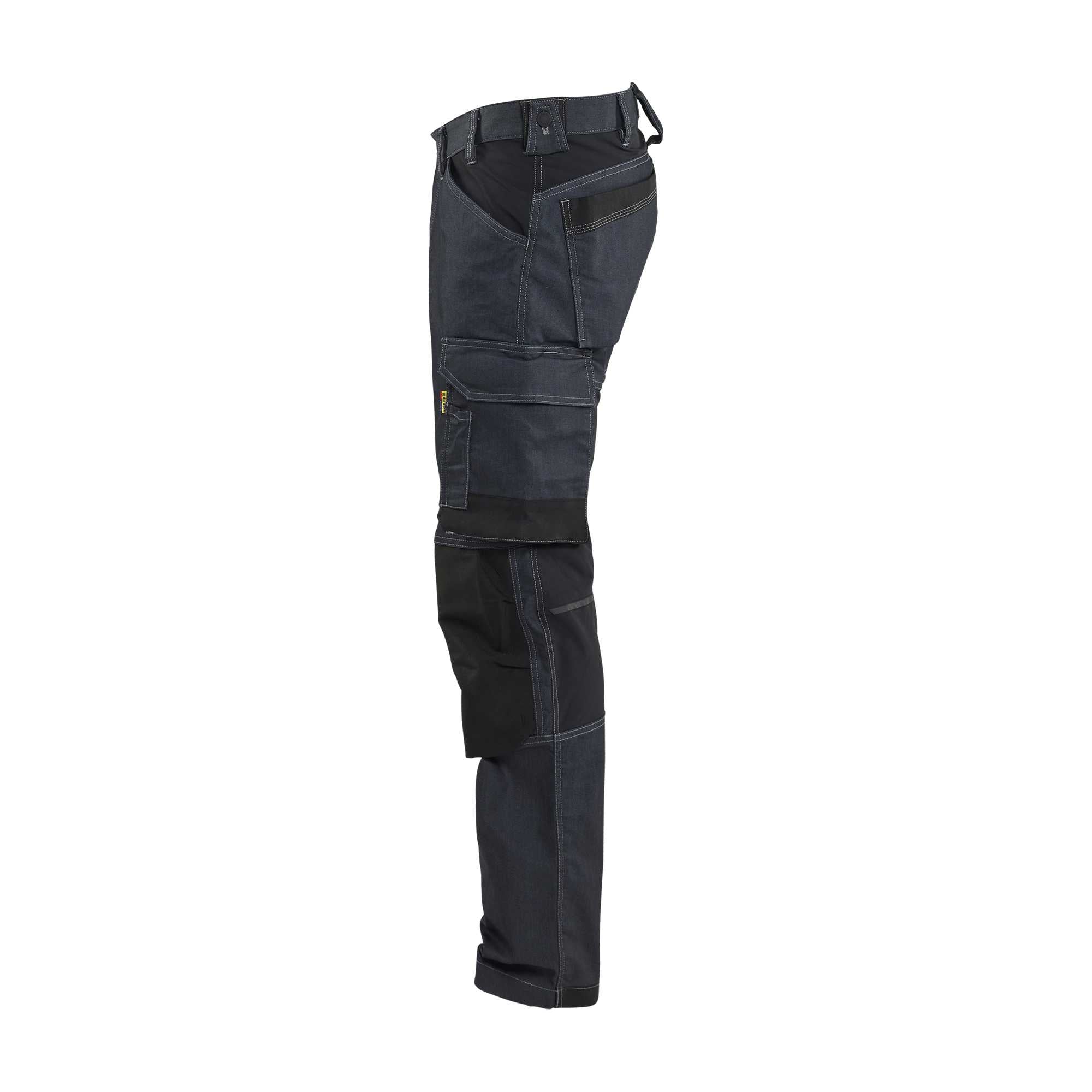 BLAKLADER 17511141 | Craftsman Trousers Stretch Work Trousers Men - CORDURA Denim