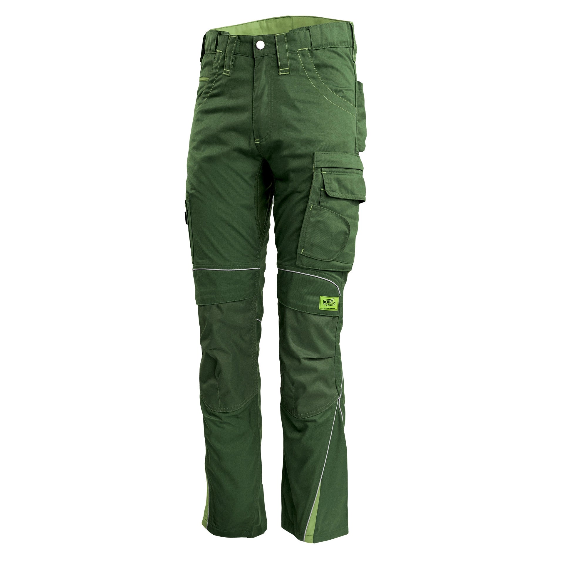 TMG Kult Worker Work trousers green - KW-320010_Bundhose_gruen_vorne_1920x1920