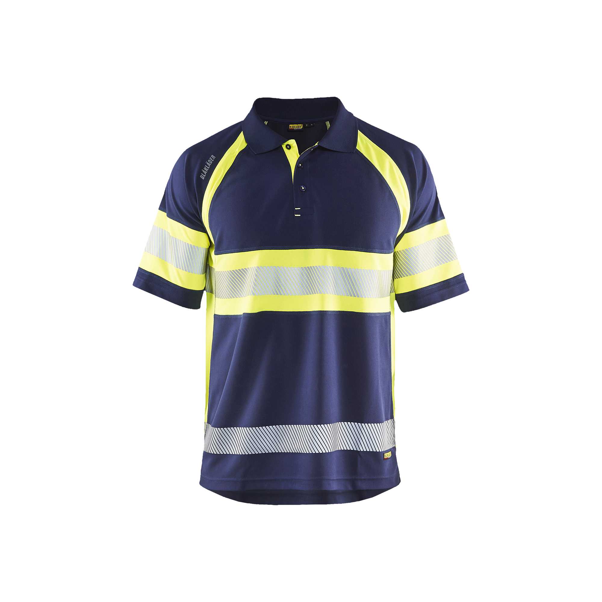 BLAKLADER 33381051 Hi Vis Polo Shirt with UV protection Hi Vis Reflective Short Sleeve Work Polo MEN - 100% Polyester