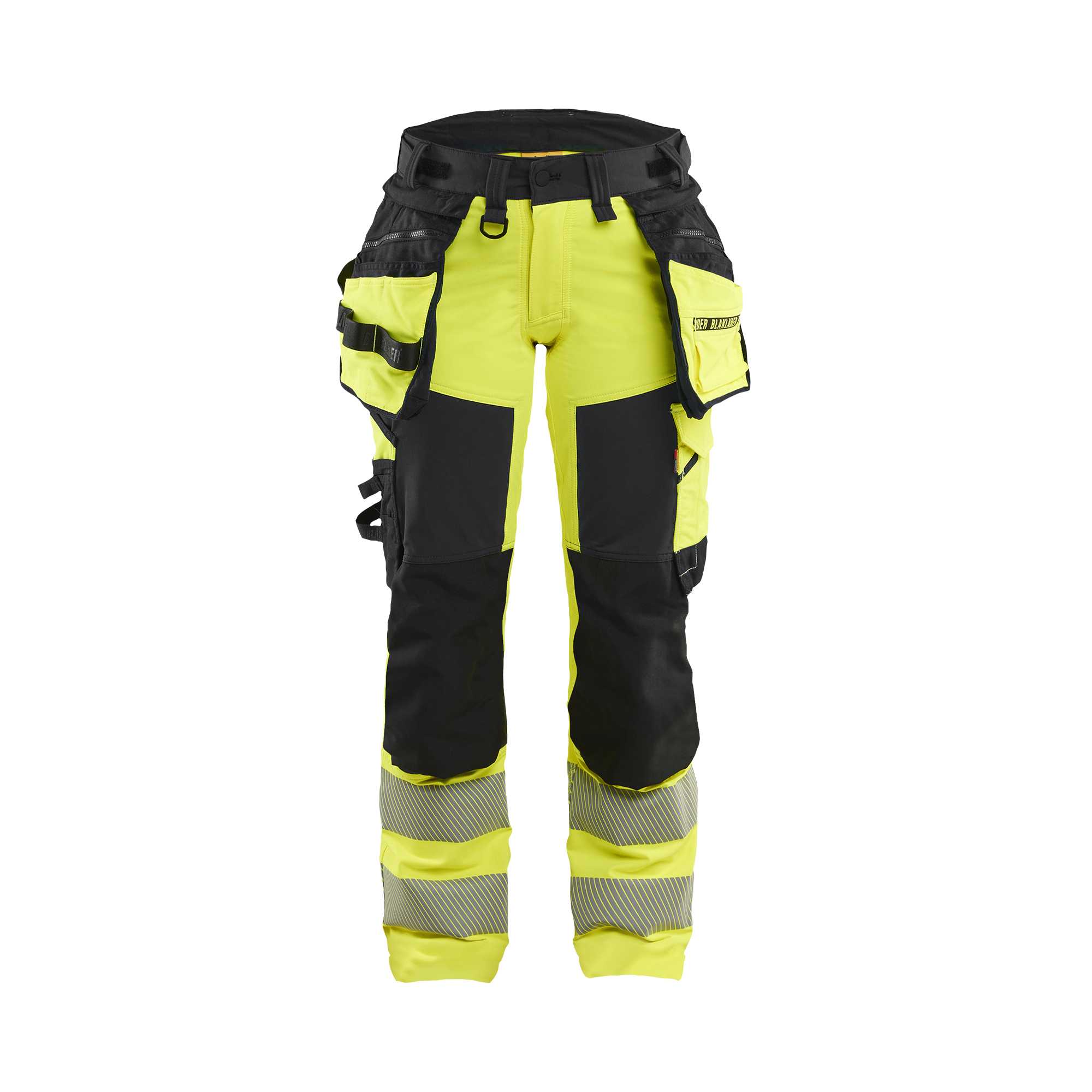 BLAKLADER 70221648 Women's Hi Vis trousers 4 way stretch Hi Vis Reflective Work Trousers Women - double weave