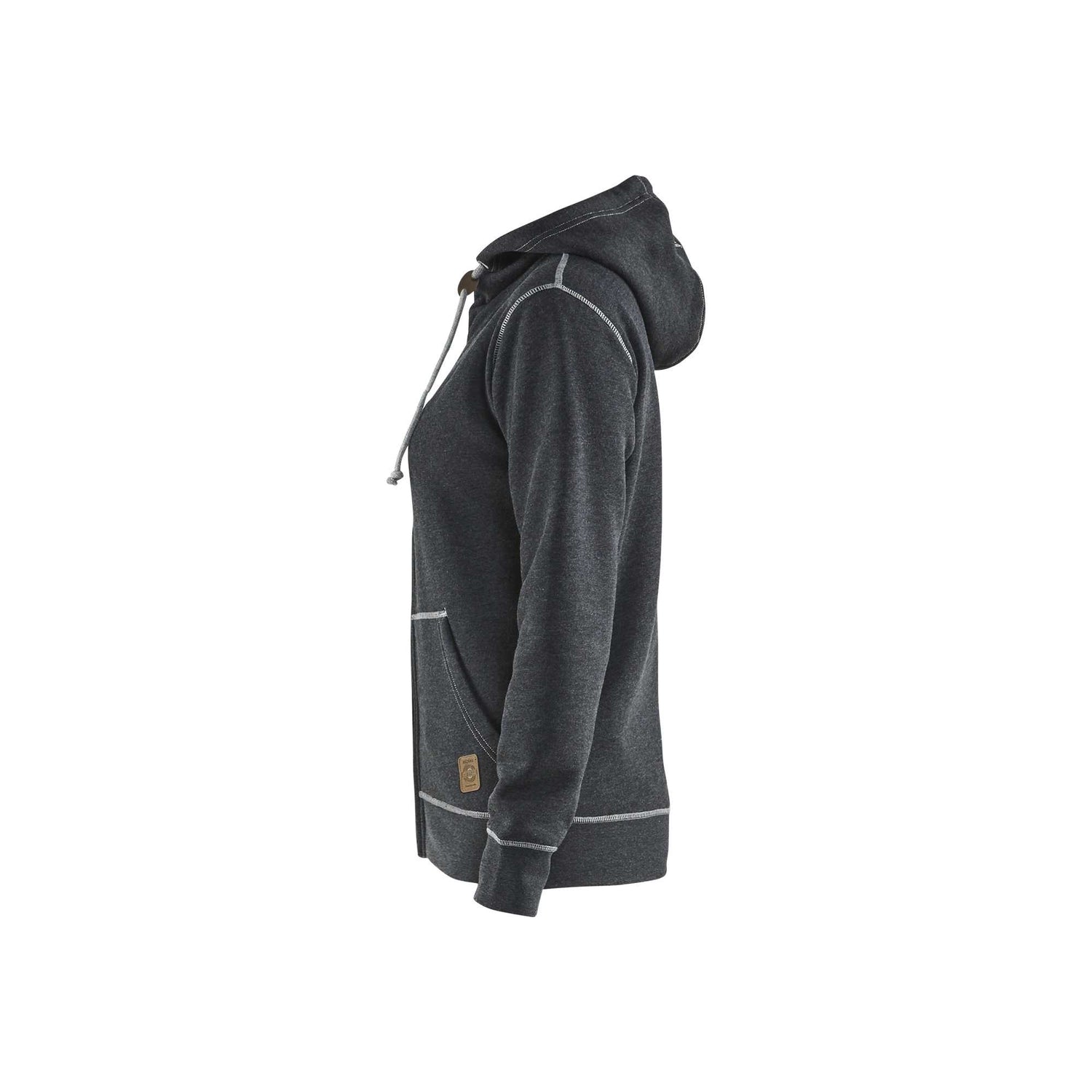 BLAKLADER 33731157 Ladies Hoodie With Full Zip Hoodie Work Sweatshirt WOMEN - Brushed Terry Knit