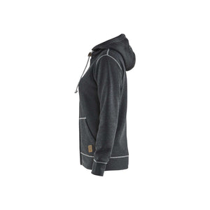 BLAKLADER 33731157 Ladies Hoodie With Full Zip Hoodie Work Sweatshirt WOMEN - Brushed Terry Knit