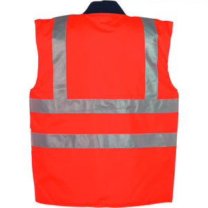 Planam Warnschutz Winterweste uni orange S uni orange - Produktbild ohne Model
