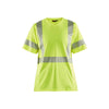 BLAKLADER 33361013 Women's UV protected Hi Vis T shirt Hi Vis Reflective Short Sleeve Work T-Shirt WOMEN - 100% Polyester
