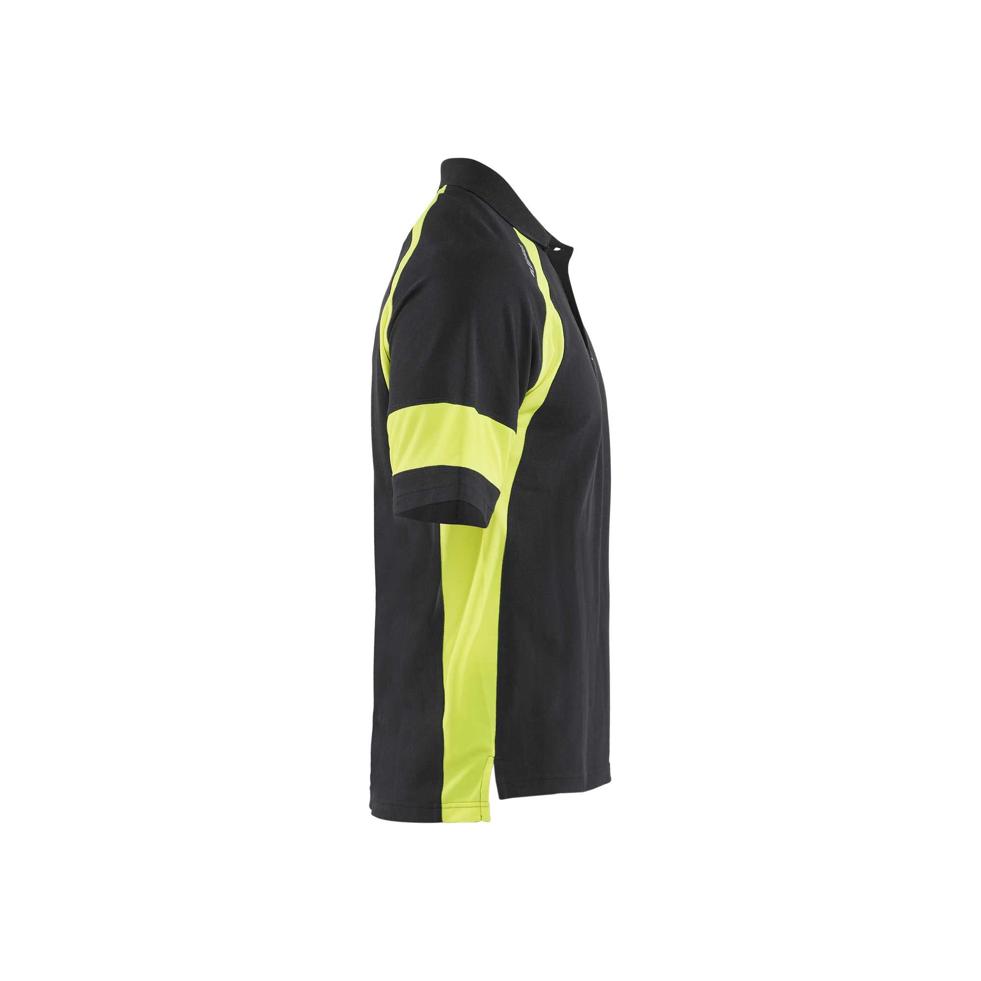 BLAKLADER 35281050 Polo Shirt with Hi vis Hi Vis Reflective Short Sleeve Work Polo MEN - 60% Cotton 40% Polyester