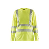 BLAKLADER 34851013 Women's Hi Vis t shirt long sleeve Hi Vis Reflective Long Sleeve Work T-Shirt WOMEN - 100% Polyester