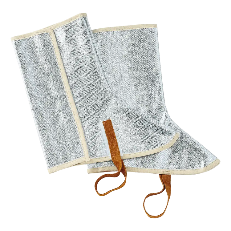 PROXIMITY GAITERS - Aluminized Para-Aramid Fibre - Rear Velcro Fastening - 38 cm Height