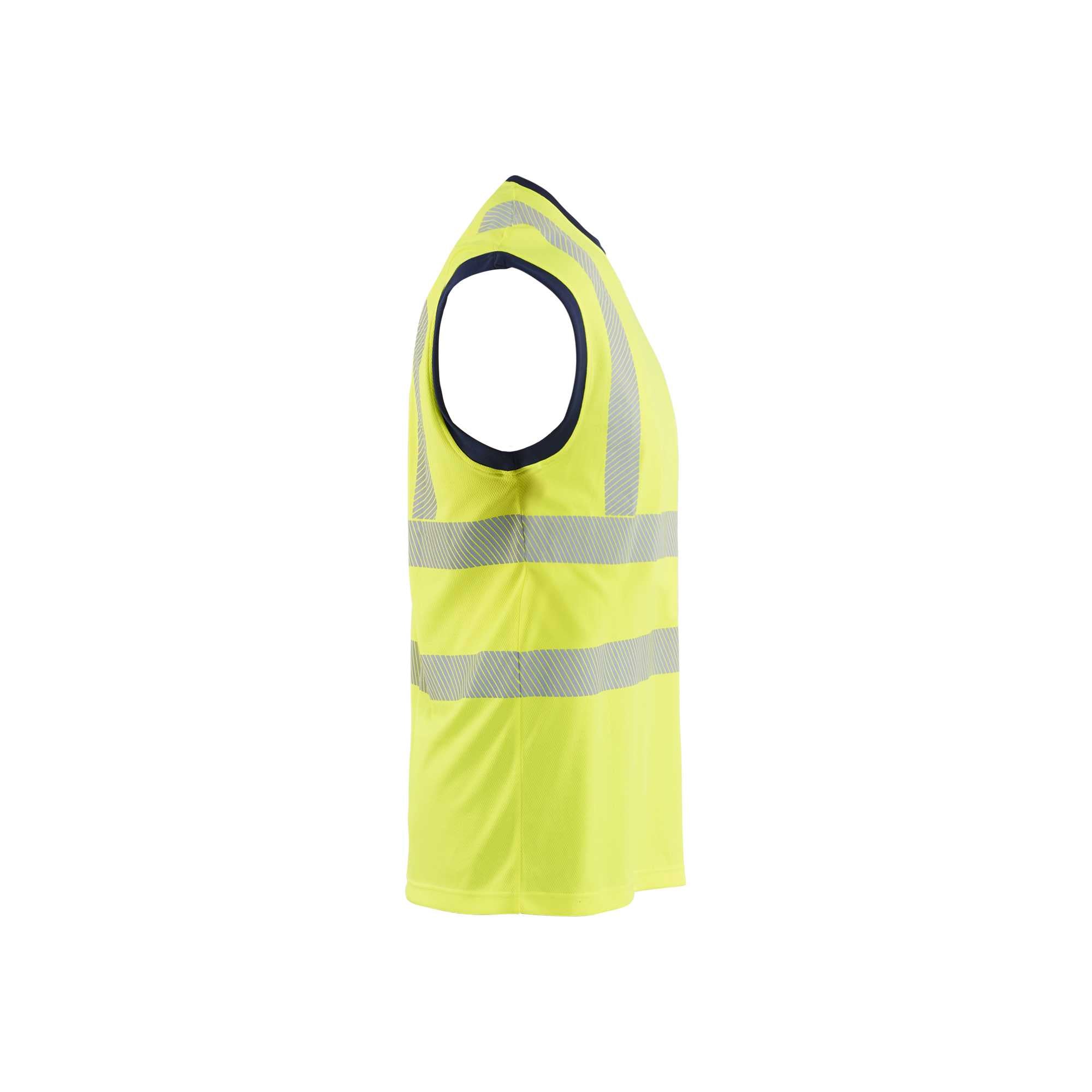BLAKLADER 35751013 Hi Vis Tank top Hi Vis Reflective Sleeveless Work T-Shirt MEN - 100% Polyester