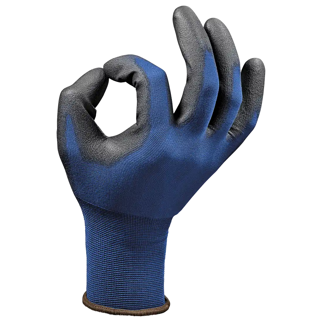 SILK GLOVES - Anti-Slip Polyurethane - Extra Fine Nylon Knit - Elastic Knit Cuff - Pack of 12 Pieces - Image 1