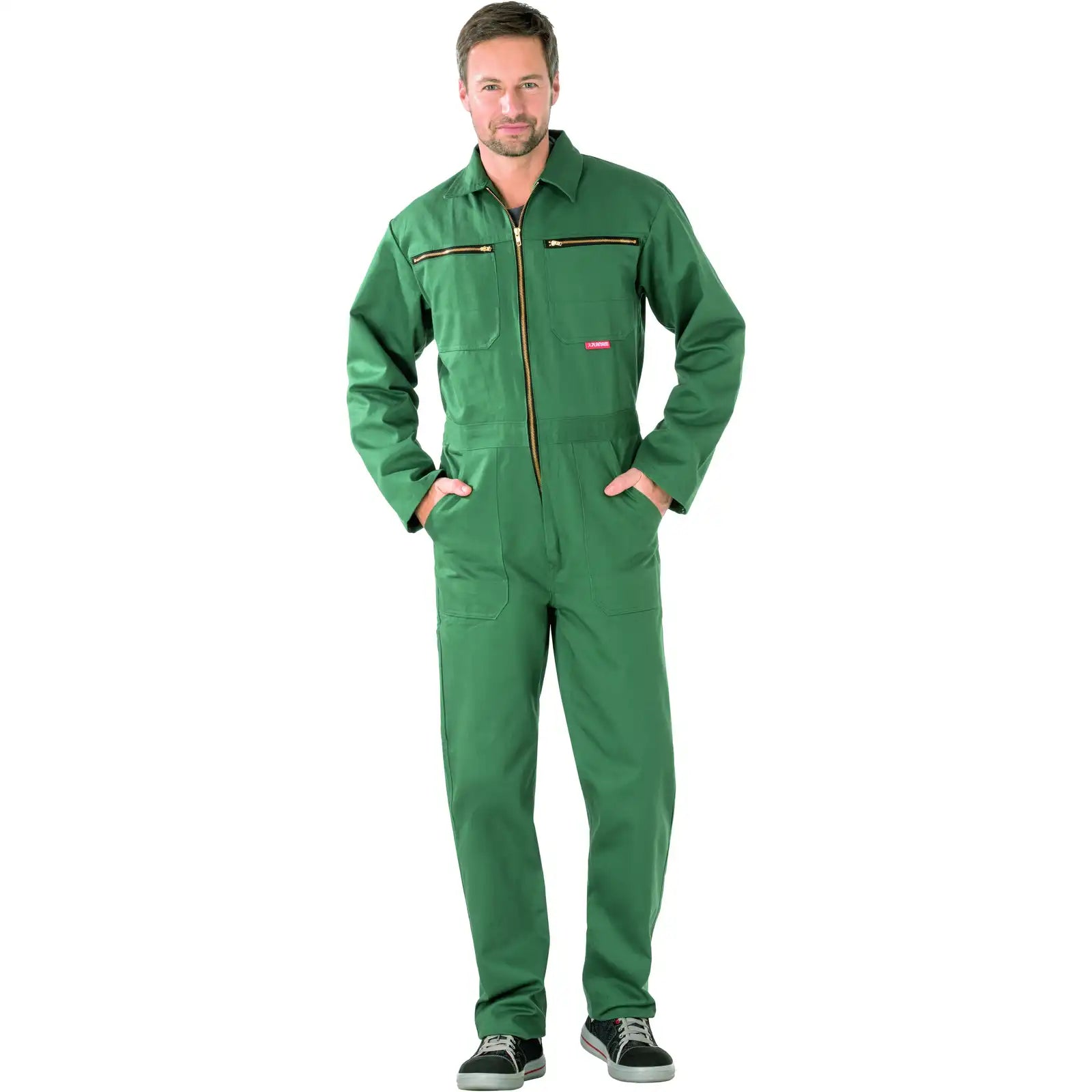 Planam BW 290 Rallyekombi mittelgrün 102 mittelgrün - Produktbild mit Model