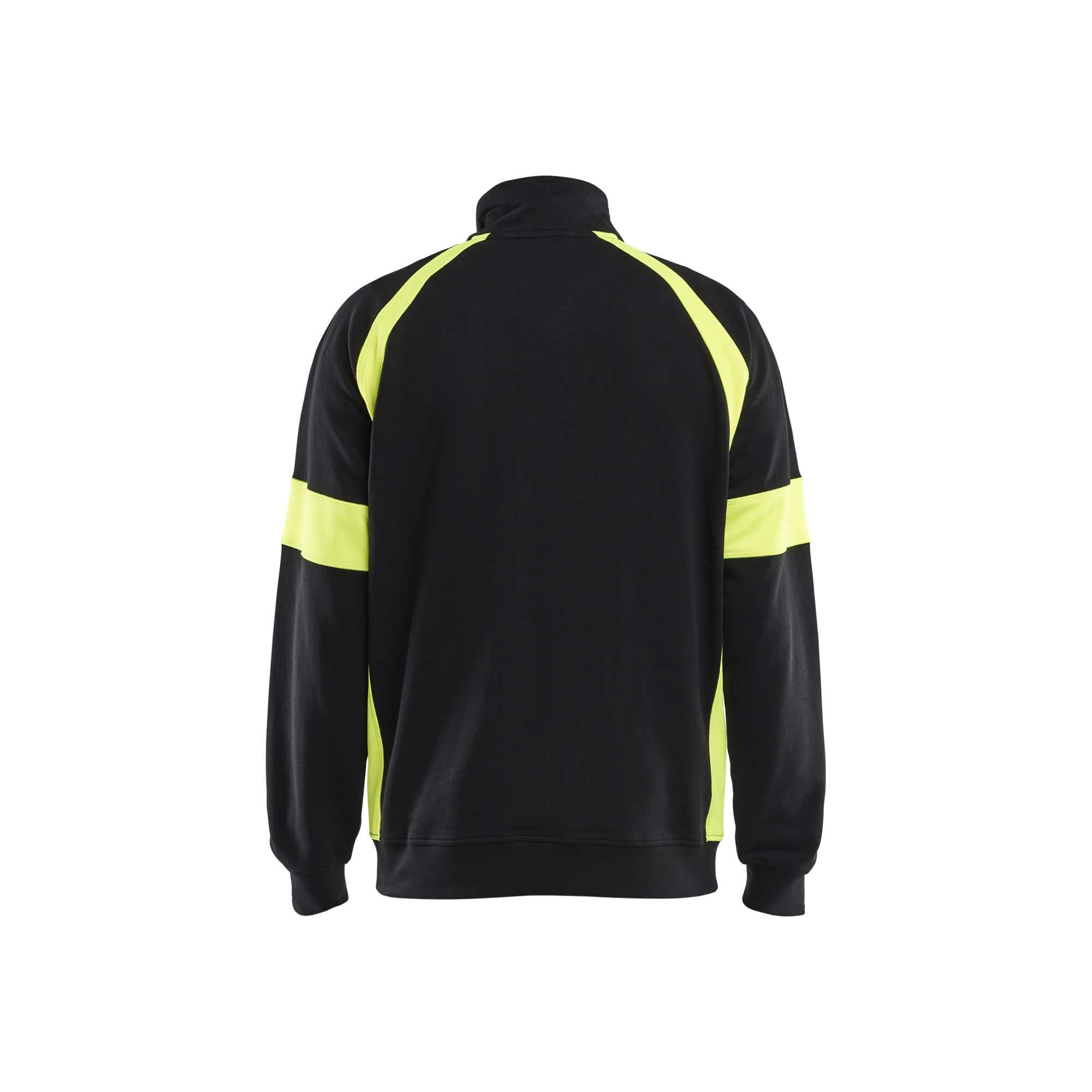 BLAKLADER 35671158 Hi Vis Reflective Full Zip Work Sweatshirt MEN - 100% Cotton