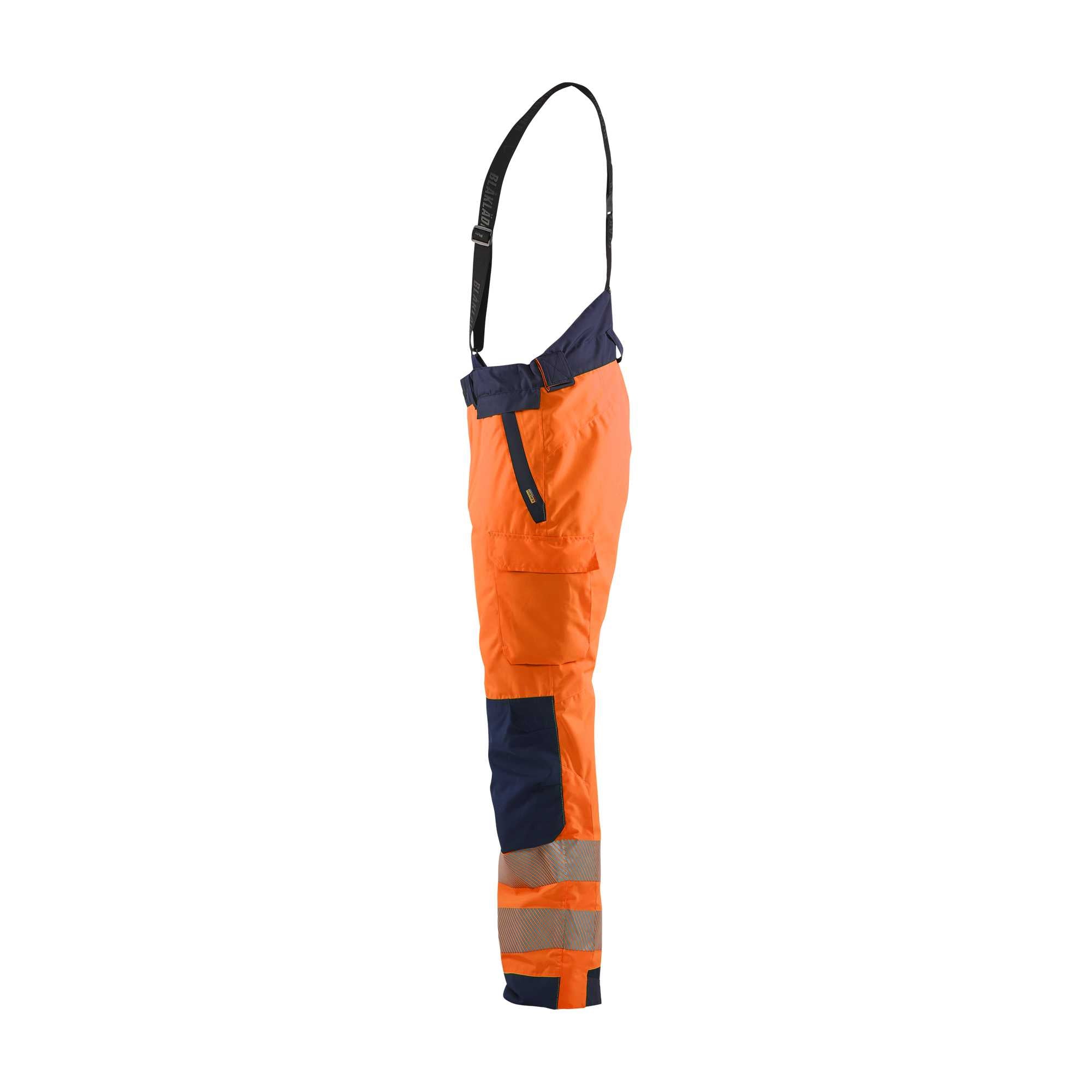 BLAKLADER 18751977 | Hi Vis Winter Trousers Hi Vis Reflective Work Trousers Men - Waterproof