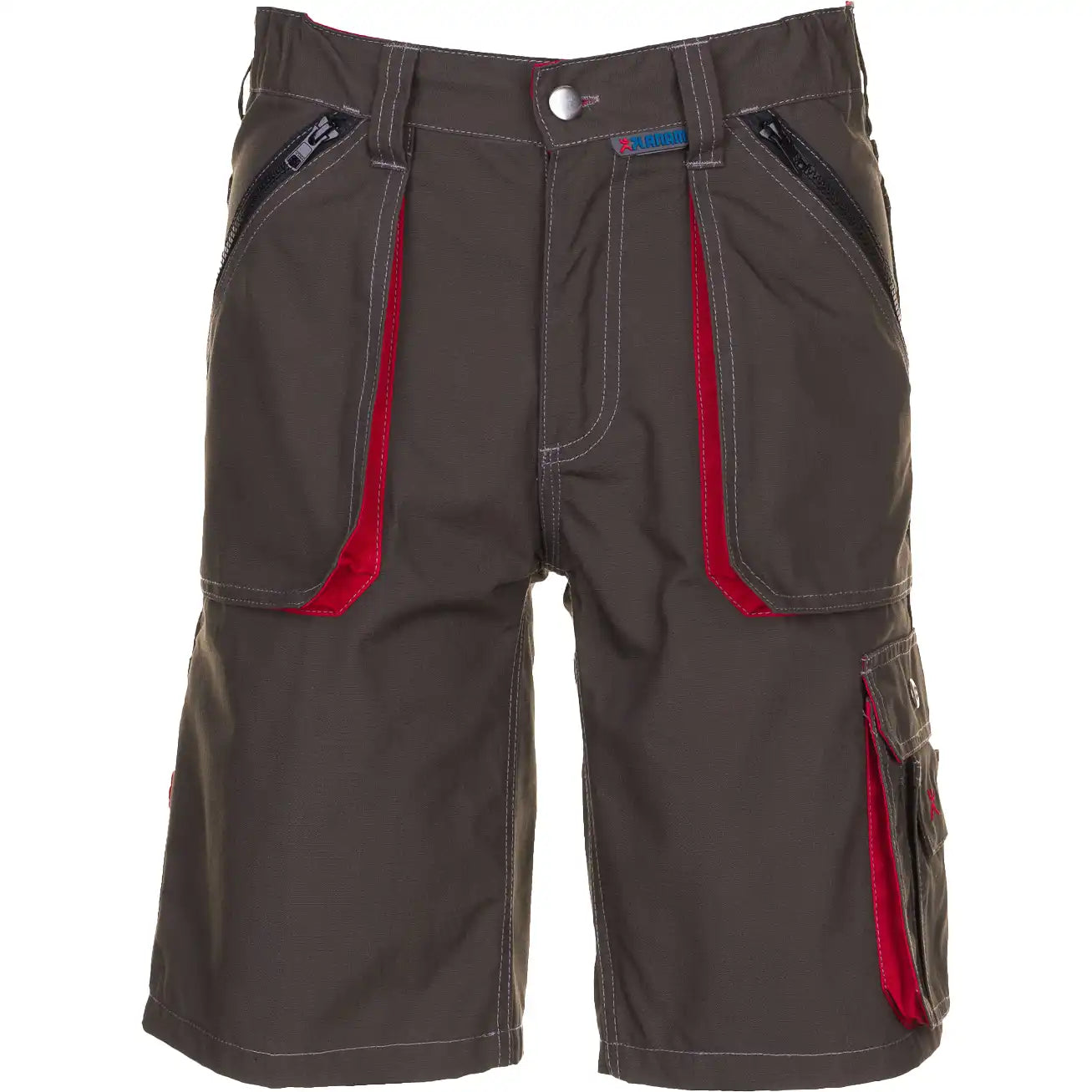 Planam Basalt Shorts oliv/rot S oliv/rot - Vorschaubild