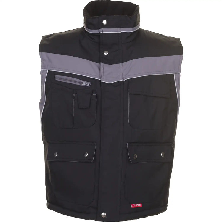 Planam Plaline Winterweste schwarz/zink XS schwarz/zink - Vorschaubild