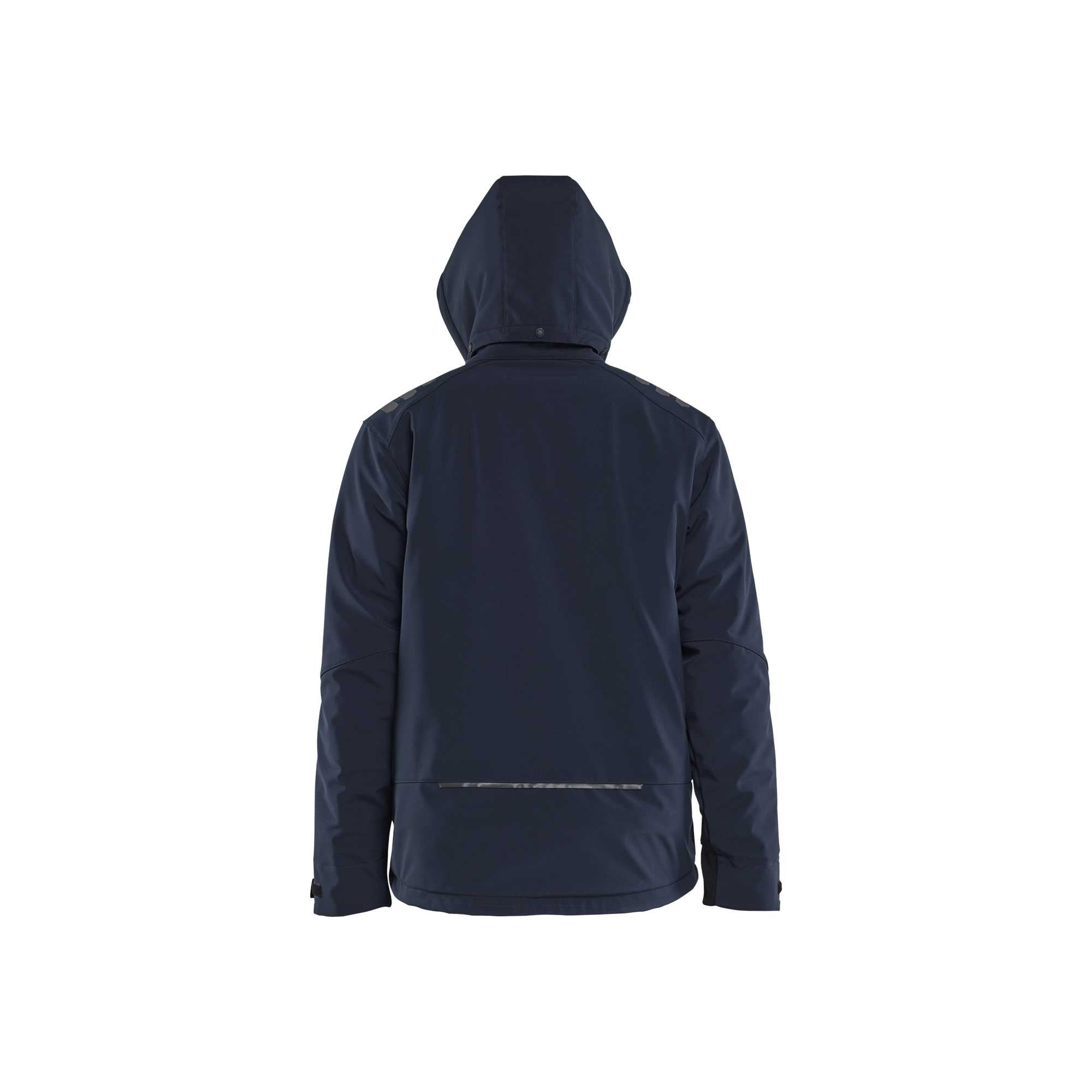 BLAKLADER 47502513 Lightweight Lined Winter Jacket Softshell Hi Vis Reflective Softshell Work Jacket MEN - Waterproof