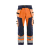 BLAKLADER 15672517 Hi Vis Softshell craftsman trousers Hi Vis Reflective Work Trousers Men - Waterproof