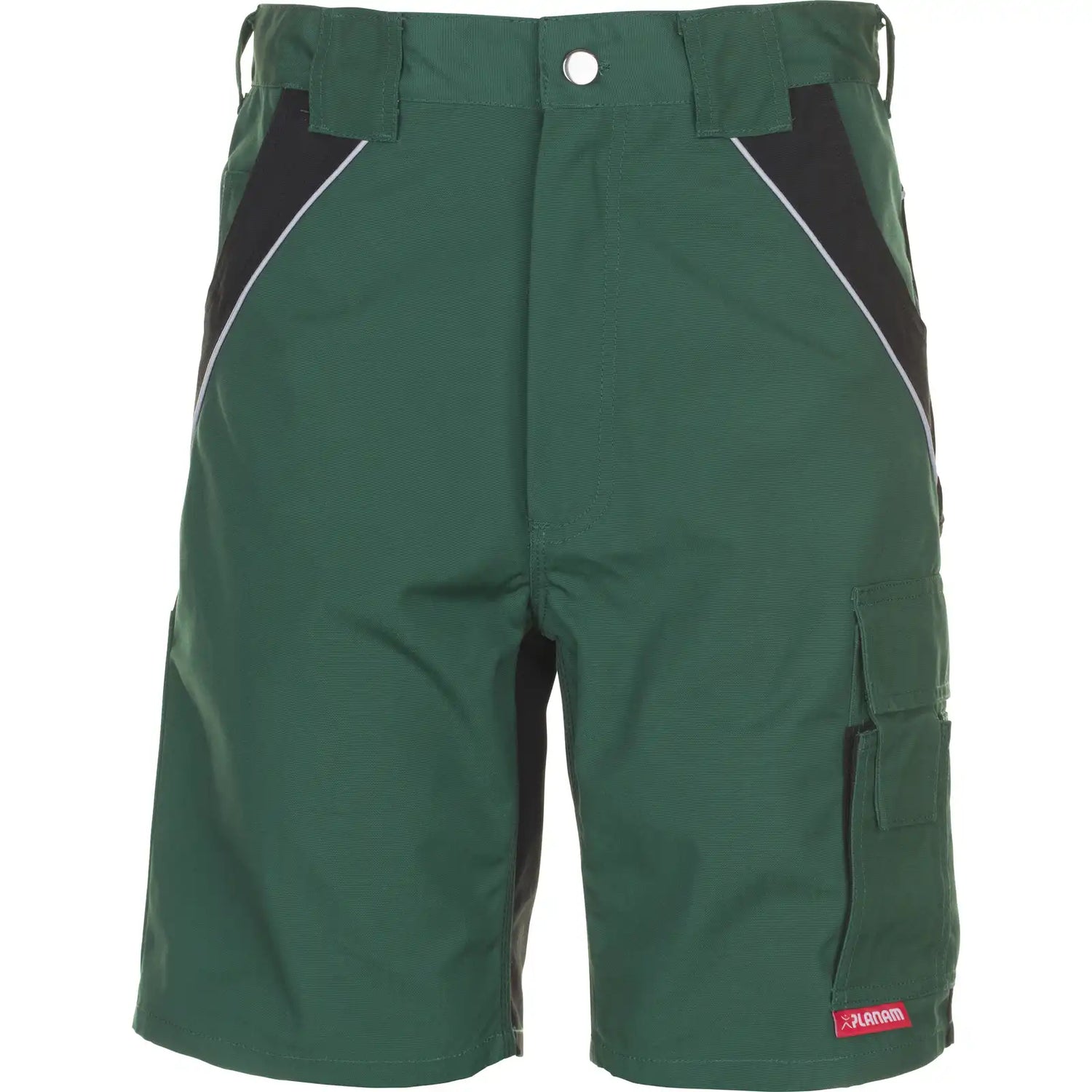 Planam Plaline Shorts grün/schwarz XS grün/schwarz - Vorschaubild