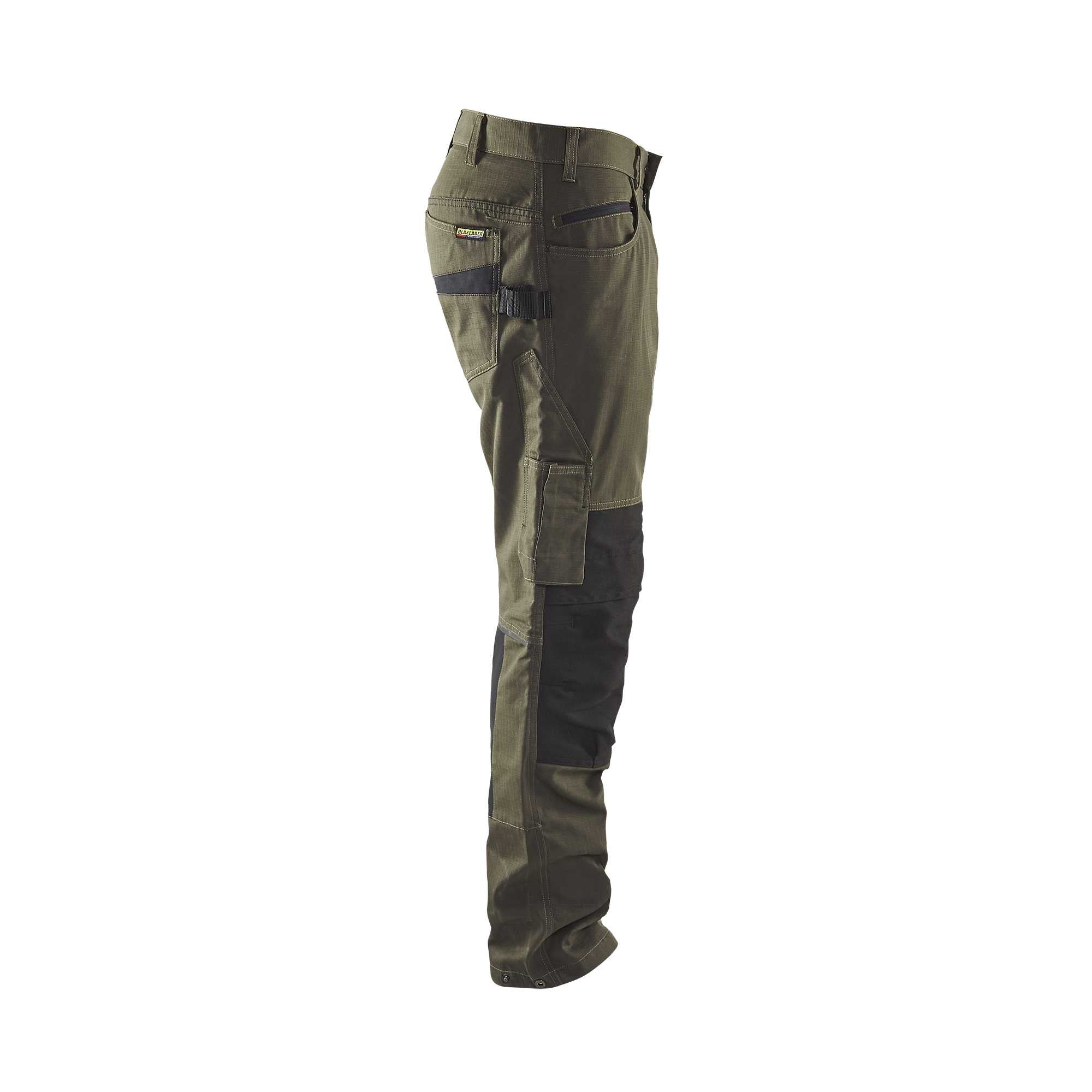 BLAKLADER 14951330 | Service Trousers with Stretch Work Trousers Men - Ripstop Fabric