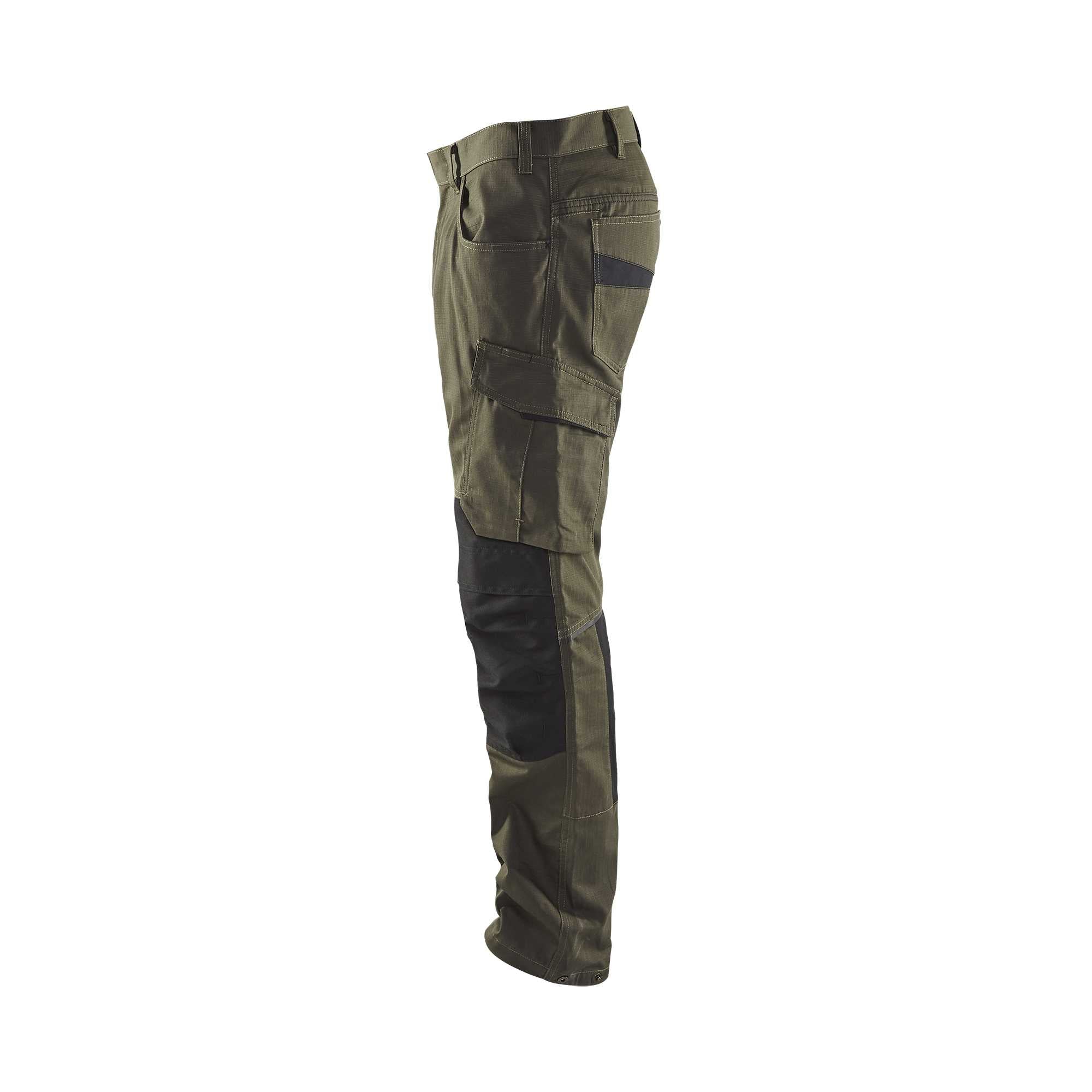 BLAKLADER 14951330 | Service Trousers with Stretch Work Trousers Men - Ripstop Fabric