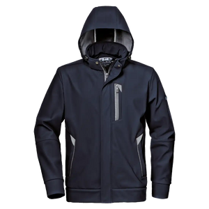 REVOLUTION SOFTSHELL Jacket - Water-Resistant Zipper - Ergonomic Sleeves - Detachable Hood - Image 1