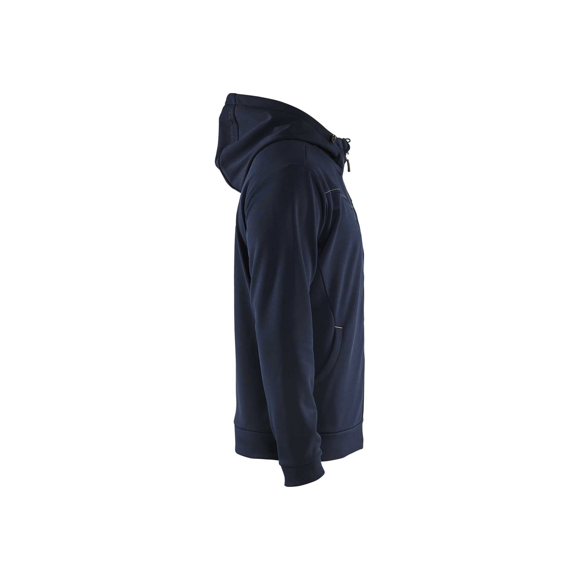 BLAKLADER 33632526 Hoodie With Full Zip Hoodie Work Sweatshirt MEN - Pique Fleece