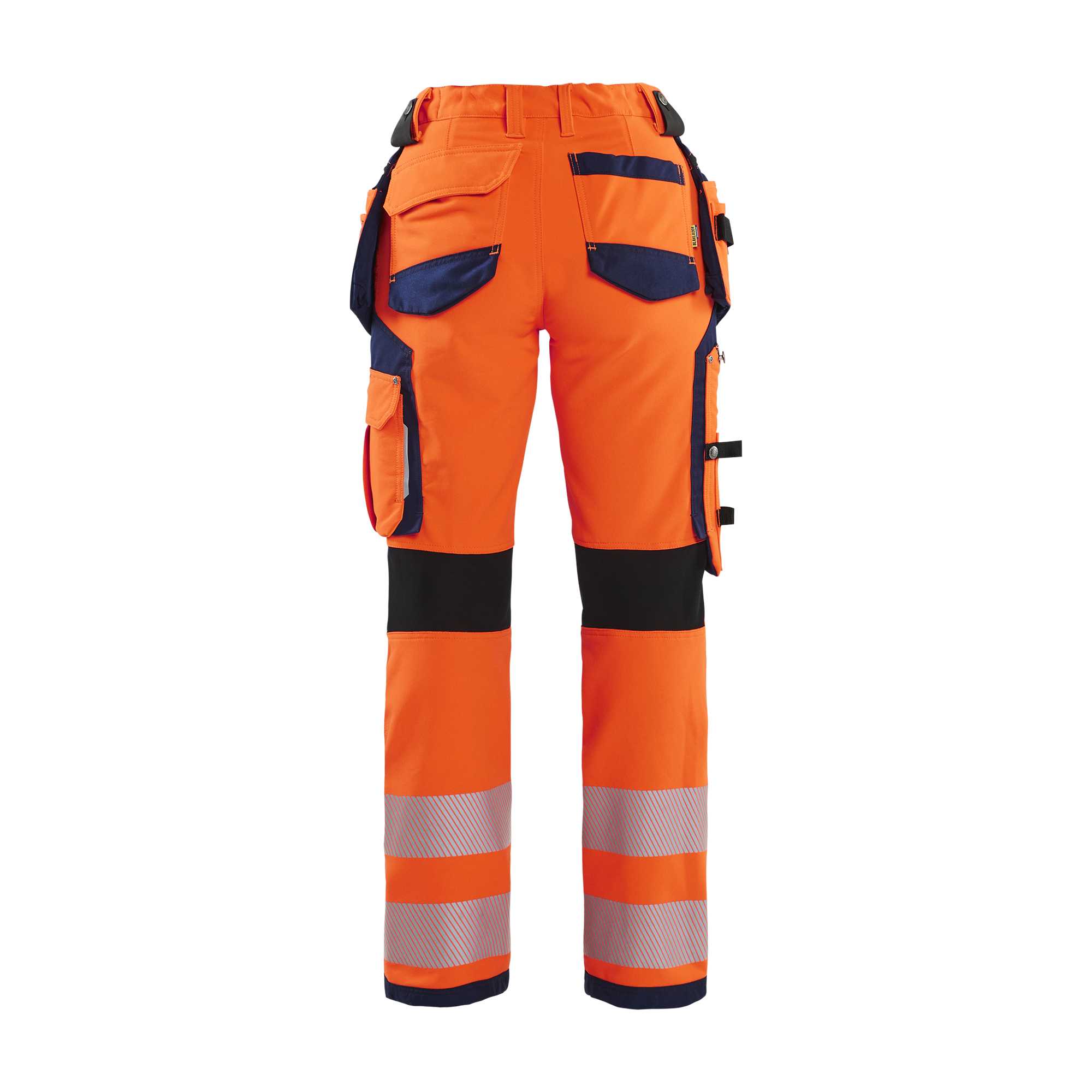 BLAKLADER 71971642 | Women's Hi Vis trousers with 4 way stretch Hi Vis Reflective Work Trousers Women - Water Repellent