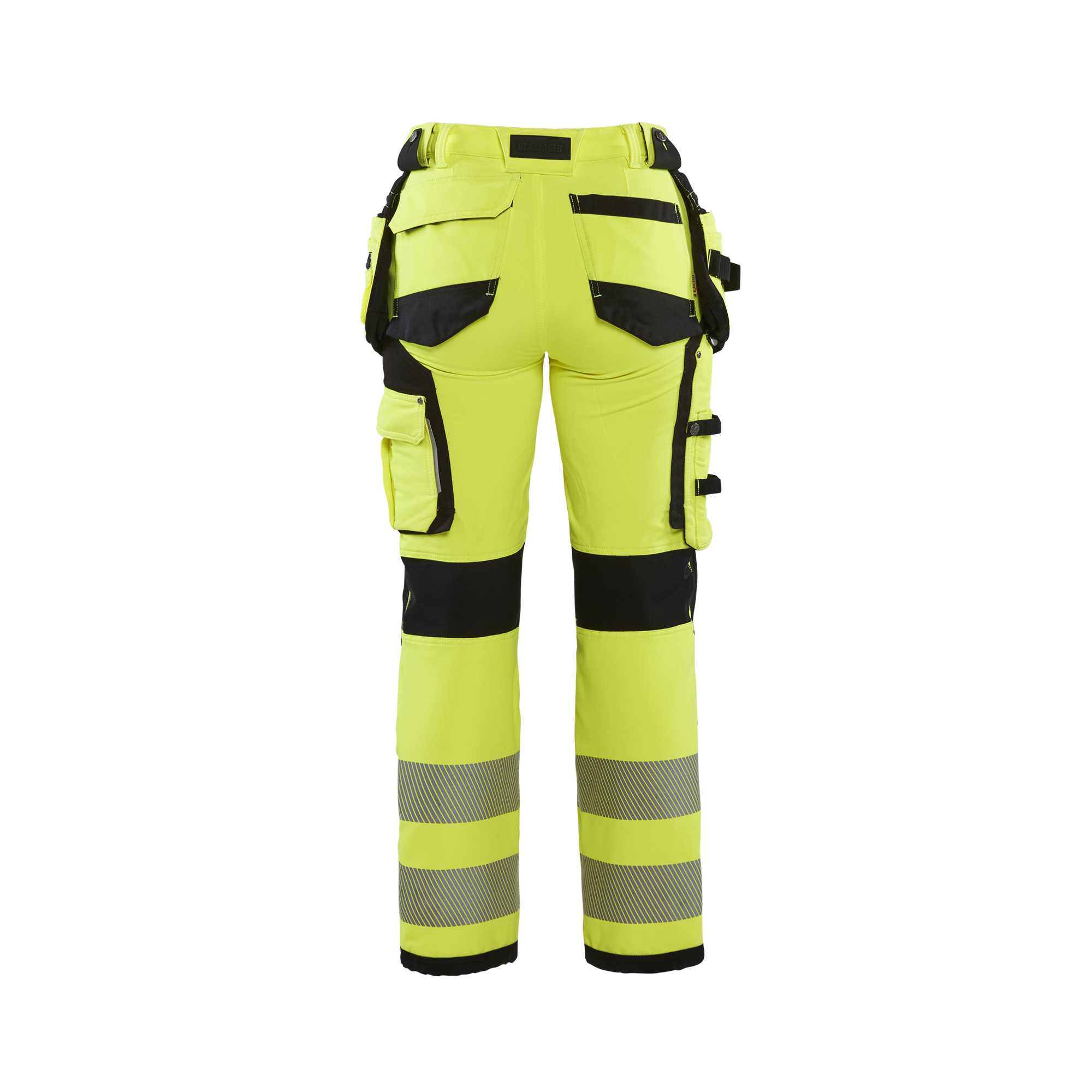 BLAKLADER 71971642 | Women's Hi Vis trousers with 4 way stretch Hi Vis Reflective Work Trousers Women - Water Repellent