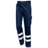 FUSTIAN TROUSERS - Double Reflective Band - Elastic Waistband - Utility Pocket - Image 1