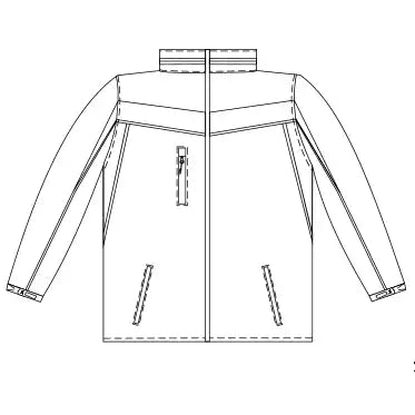 Planam Plaline Softshelljacke grün/schwarz XS grün/schwarz - Produktskizzen