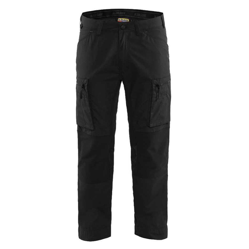 BLAKLADER 14591845 Service Trousers with Stretch Work Trousers Men - stretch panels