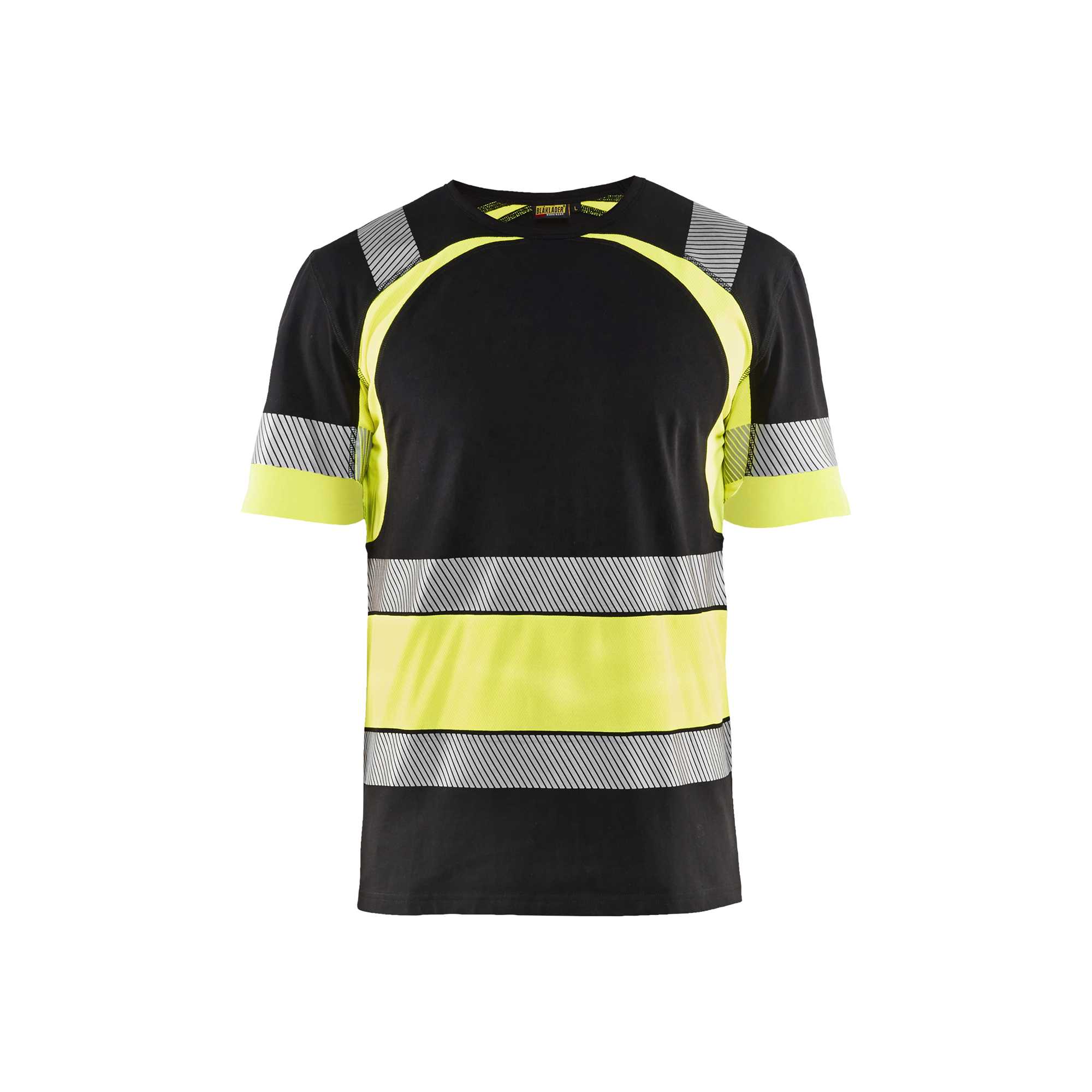 BLAKLADER 34211030 Hi Vis T shirt Hi Vis Reflective Short Sleeve Work T-Shirt MEN - 100% Cotton