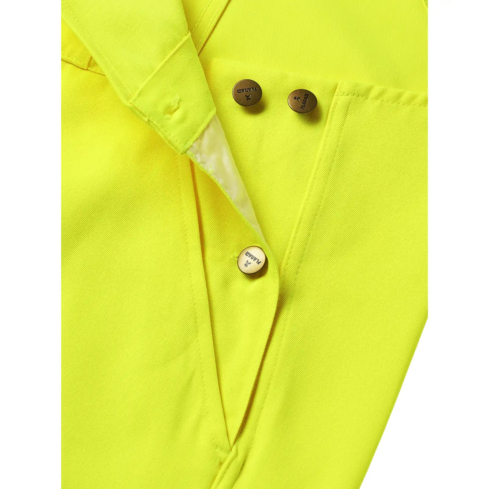 Planam Warnschutz Latzhose uni gelb 102 uni gelb - Extra Detailbild