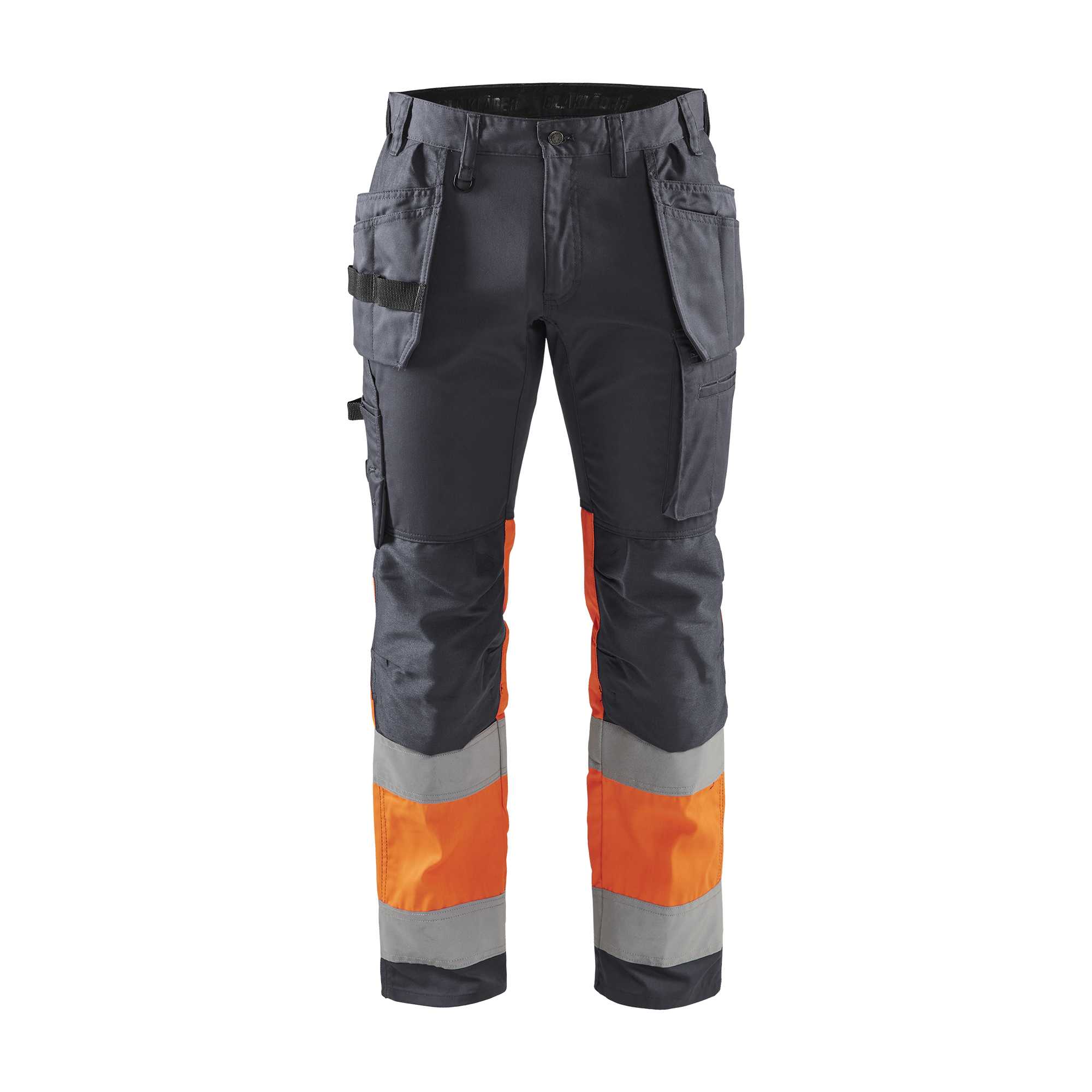 BLAKLADER 15581811 | Hi Vis trousers with stretch Hi Vis Reflective Work Trousers Men - stretch fabric
