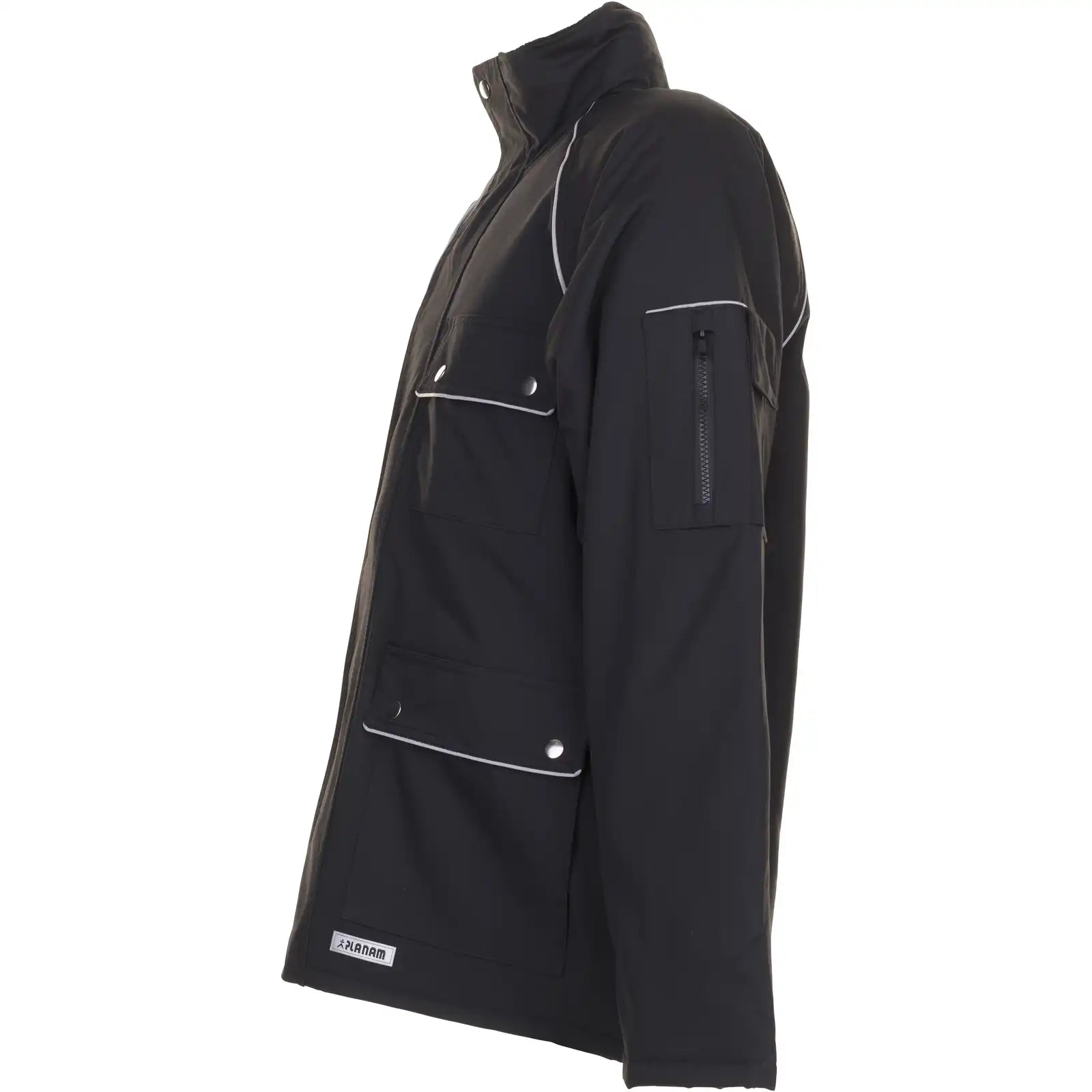 Planam Canvas 320 Winterparka schwarz/schwarz 4XL schwarz/schwarz - Produktbild ohne Model