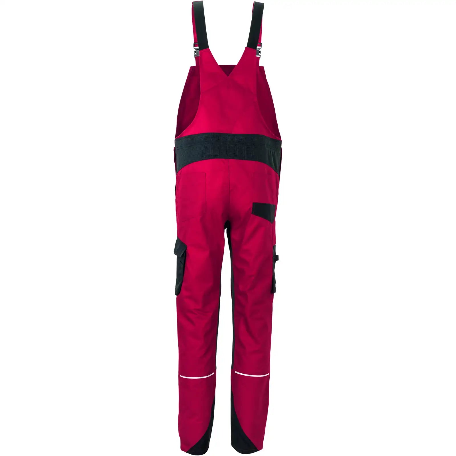 Planam Norit Herren Latzhose rot/schwarz 102 rot/schwarz - Produktbild ohne Model