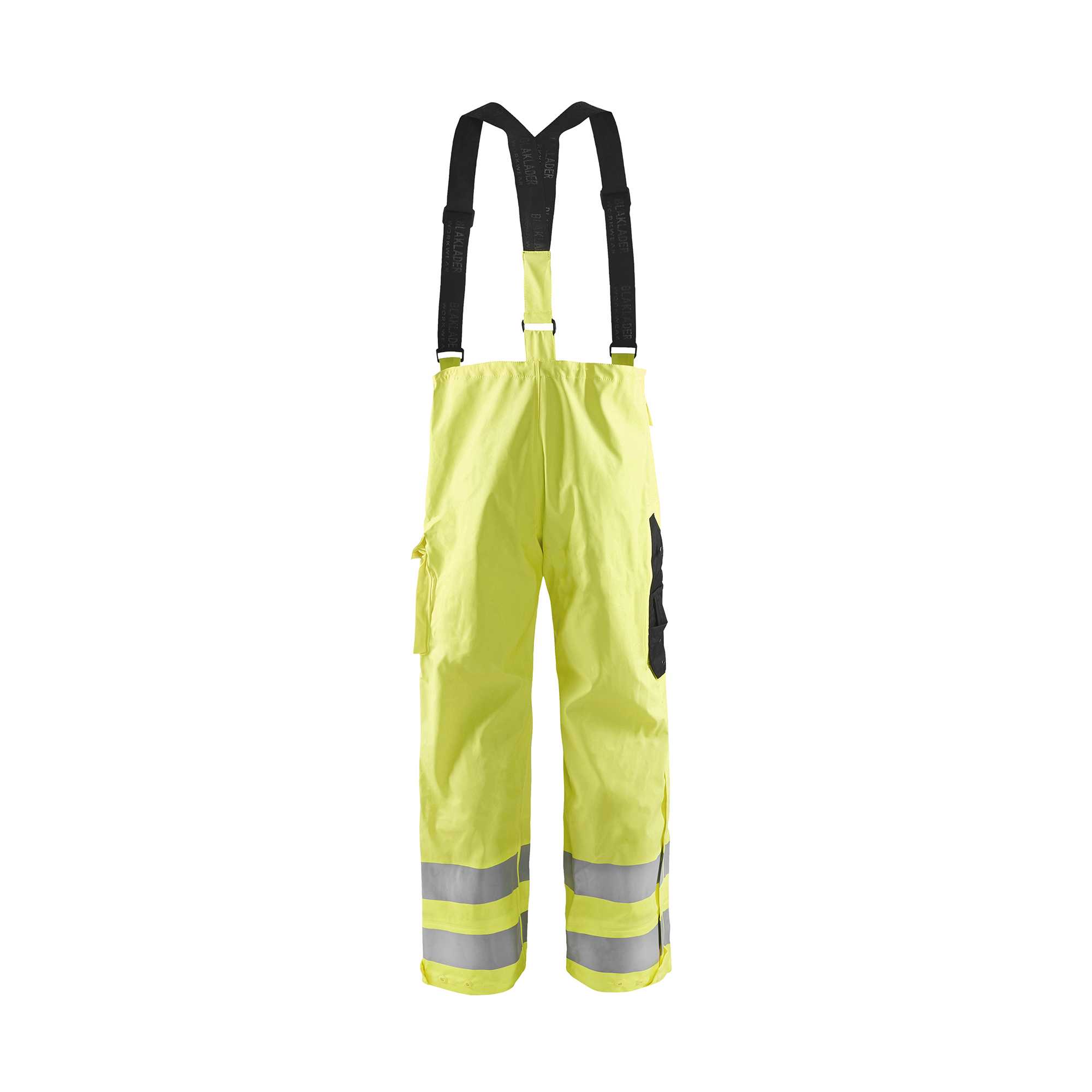 BLAKLADER 13062005 Rain trousers Hi Vis Level 3 Hi Vis Reflective Work Trousers Men - Waterproof