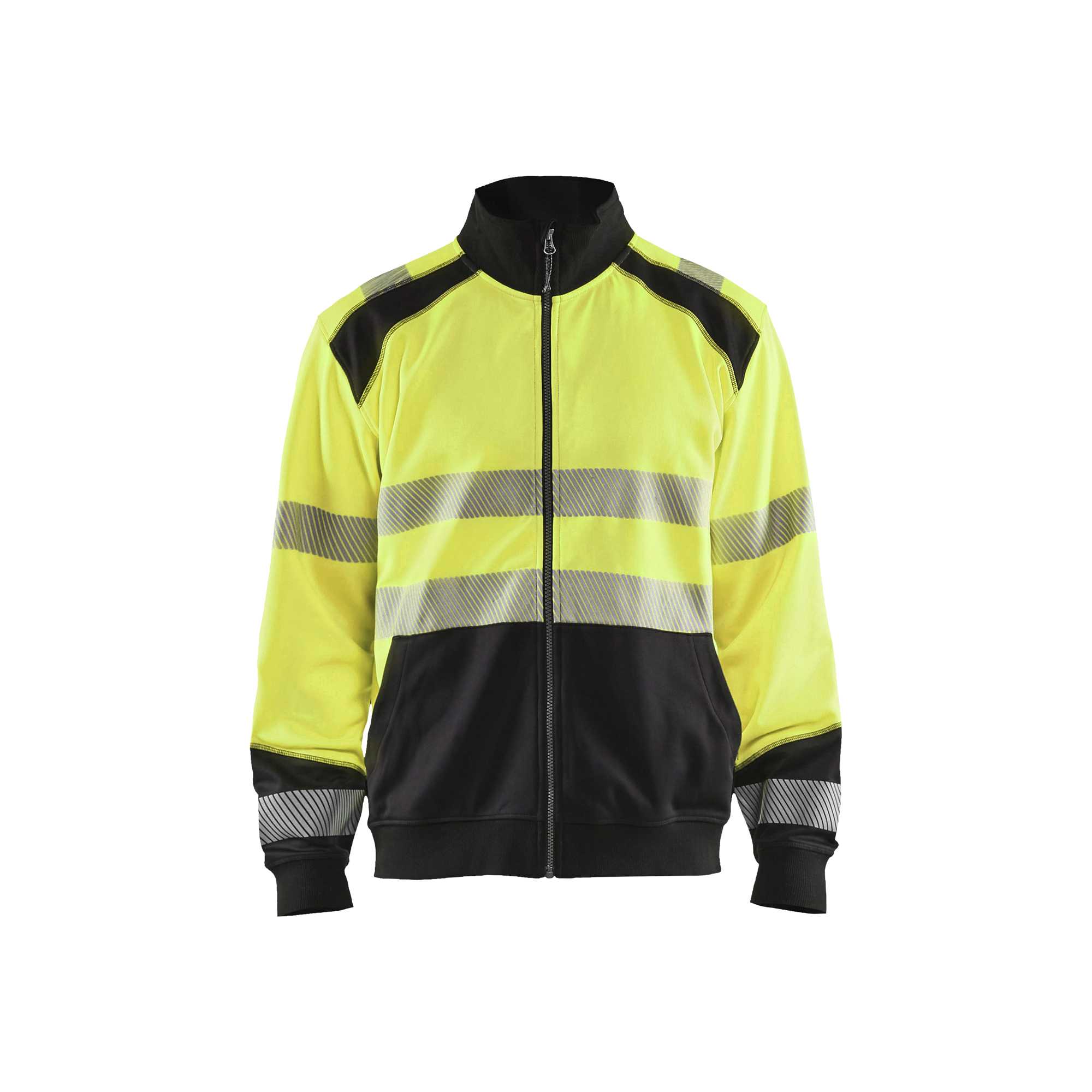 BLAKLADER 35582528 Hi Vis Reflective Full Zip Work Sweatshirt MEN - Brushed Inside