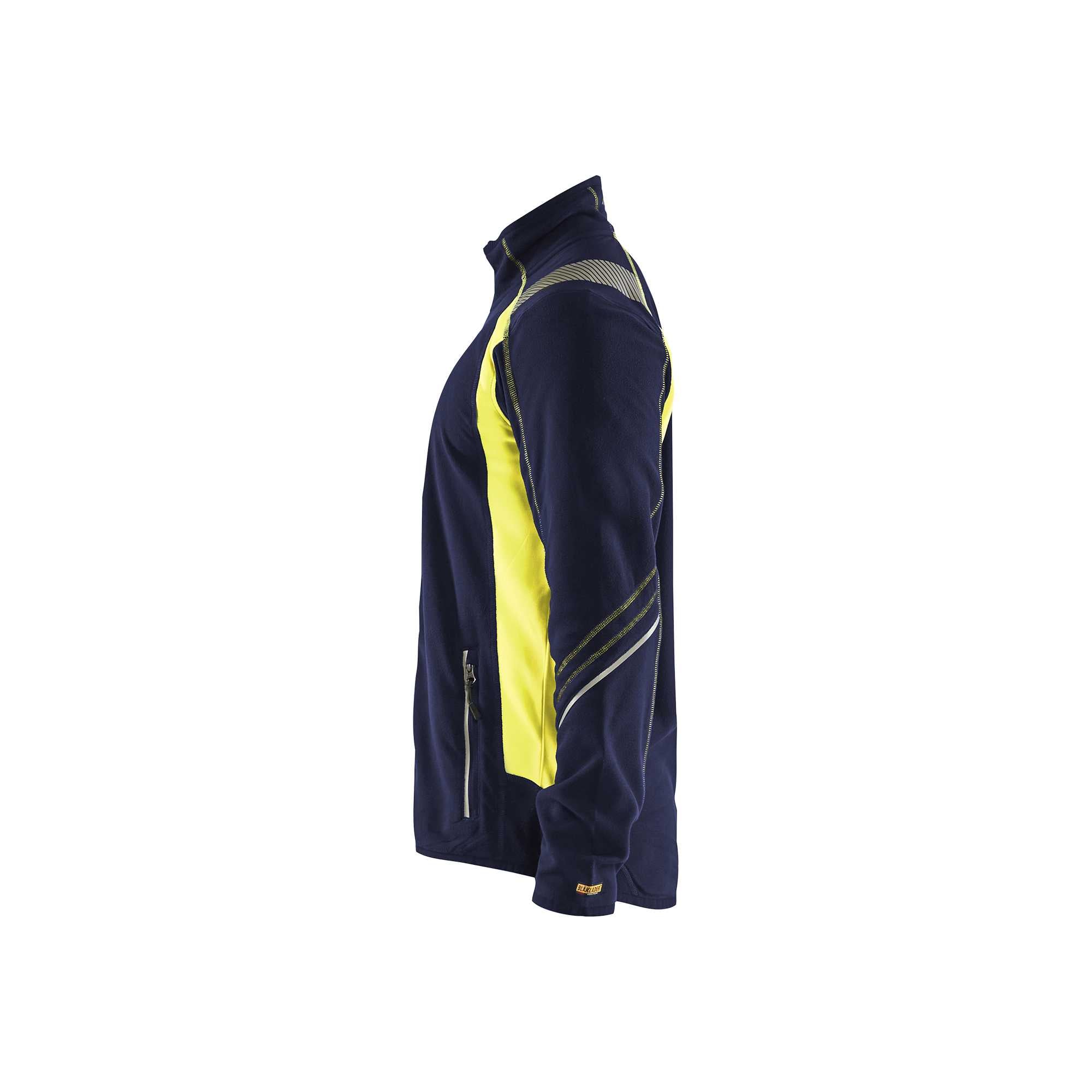 BLAKLADER 49931010 Microfleece Jacket Hi Vis Reflective Work Jacket MEN - Antipilling