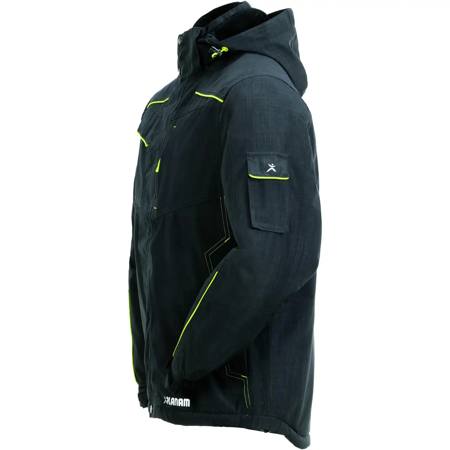 Planam Outdoor Neon Jacke grau/grün S grau/grün - Produktbild ohne Model