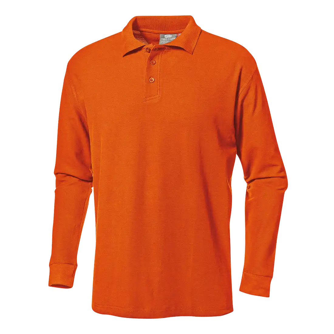 SIR SAFETY PIQUET polo long sleeve Long Sleeve Work Polo MEN - 100% Cotton